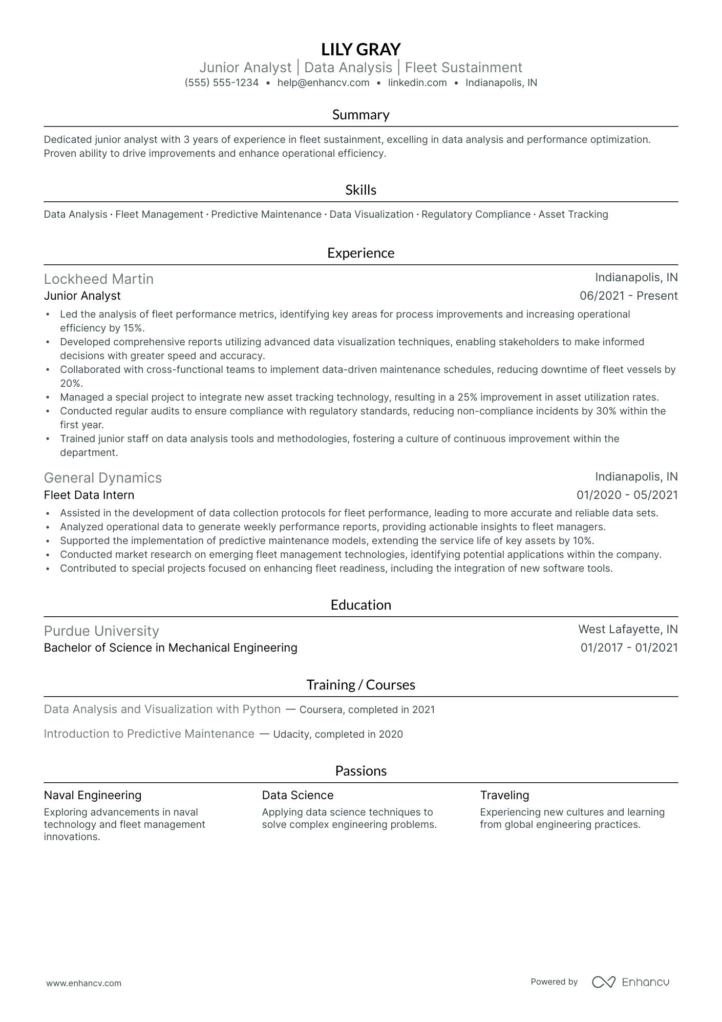 Marine Electrician resume example