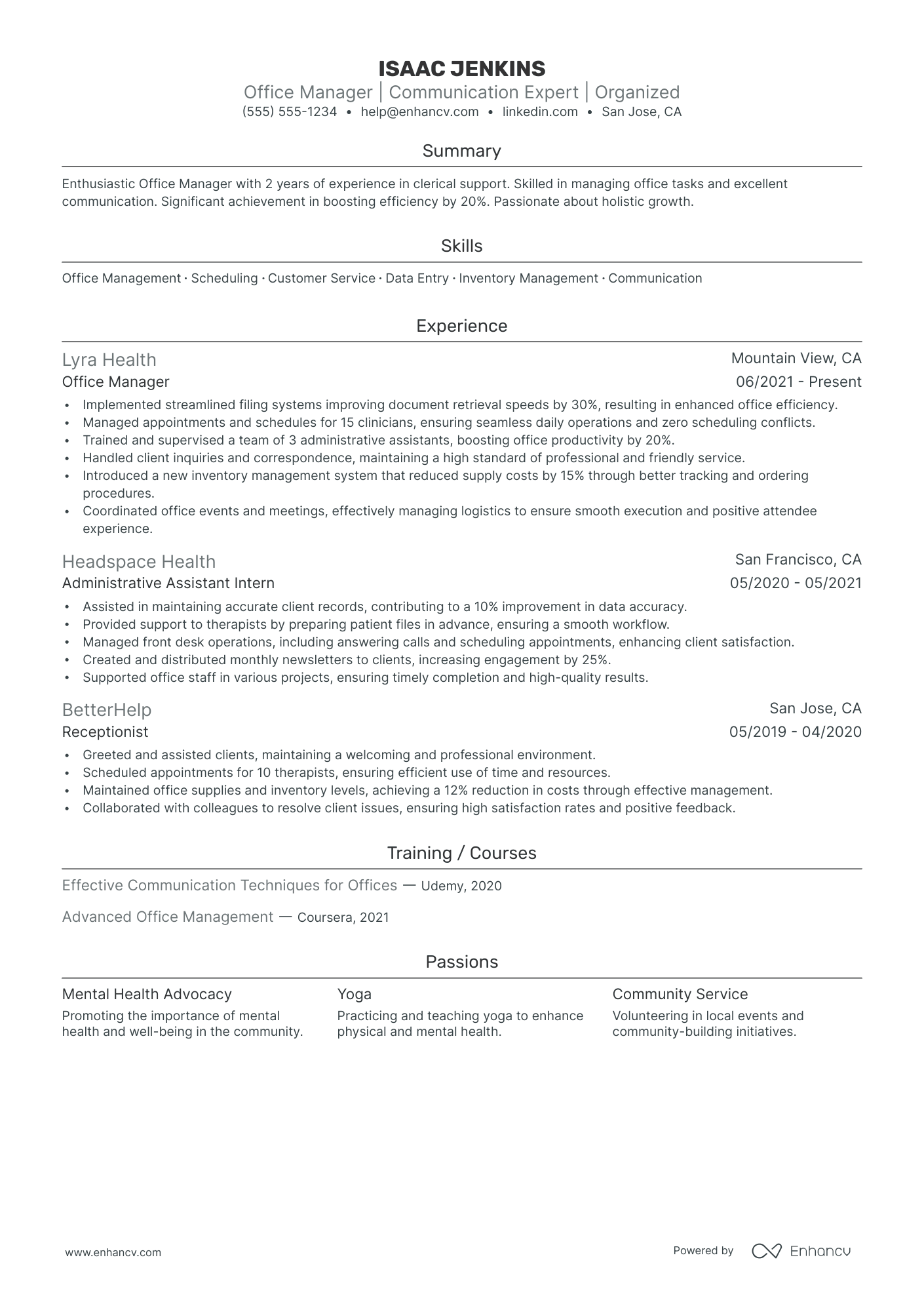 Executive Office Manager Resume Example Resume Example