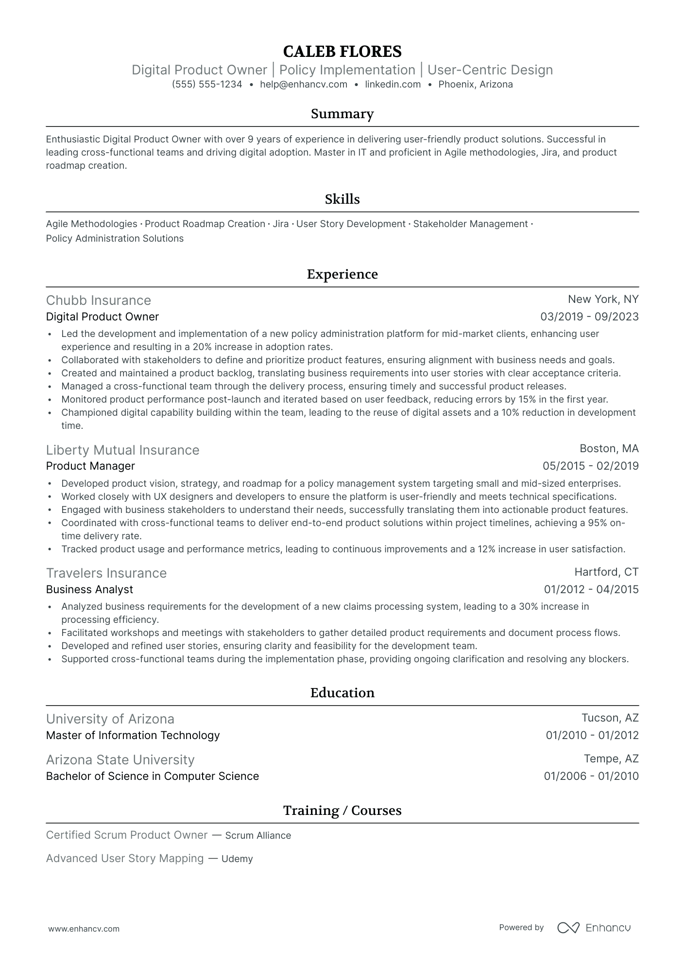 Junior Product Owner Resume Example Resume Example