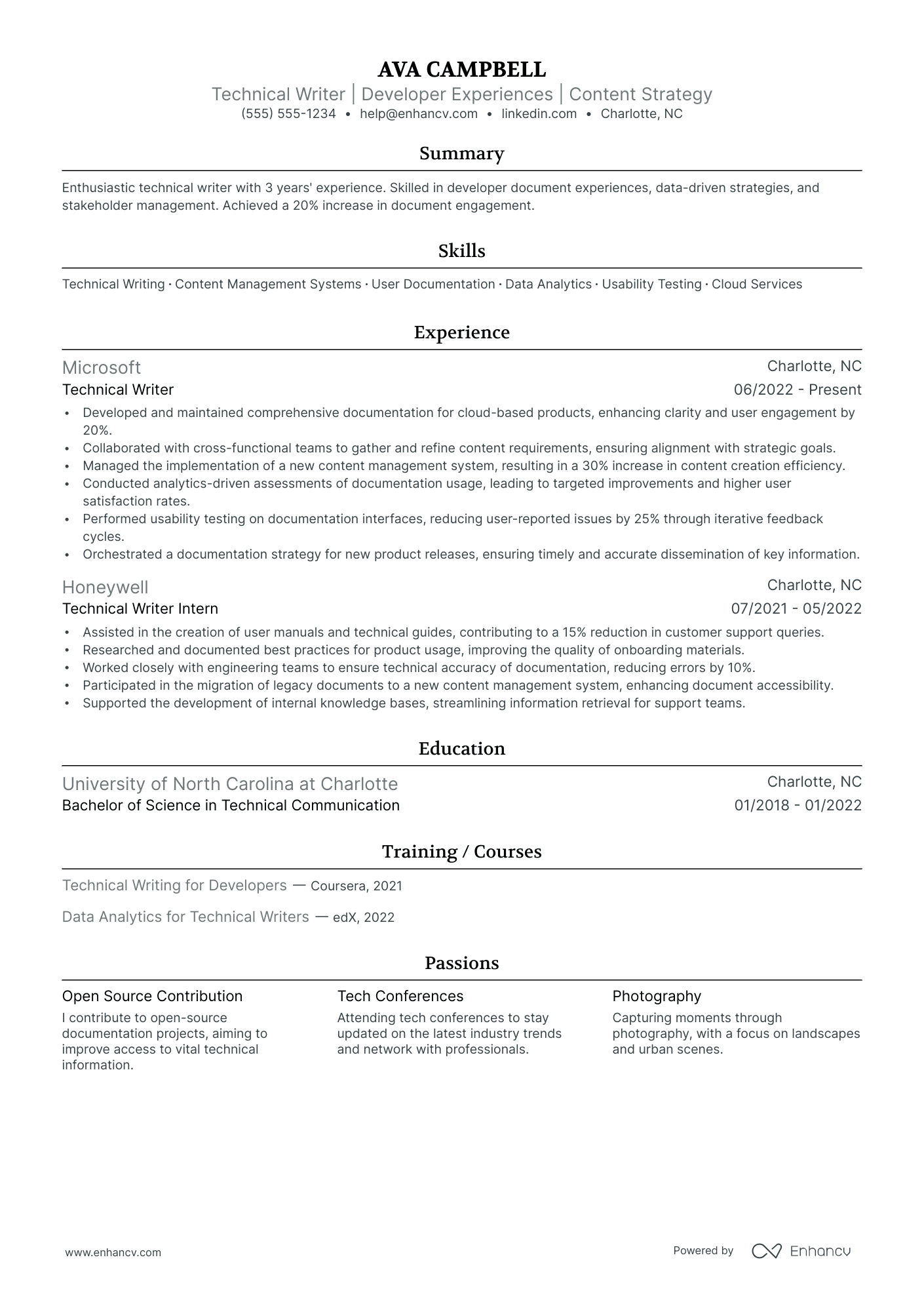 Lead Technical Writer Resume Example Resume Example