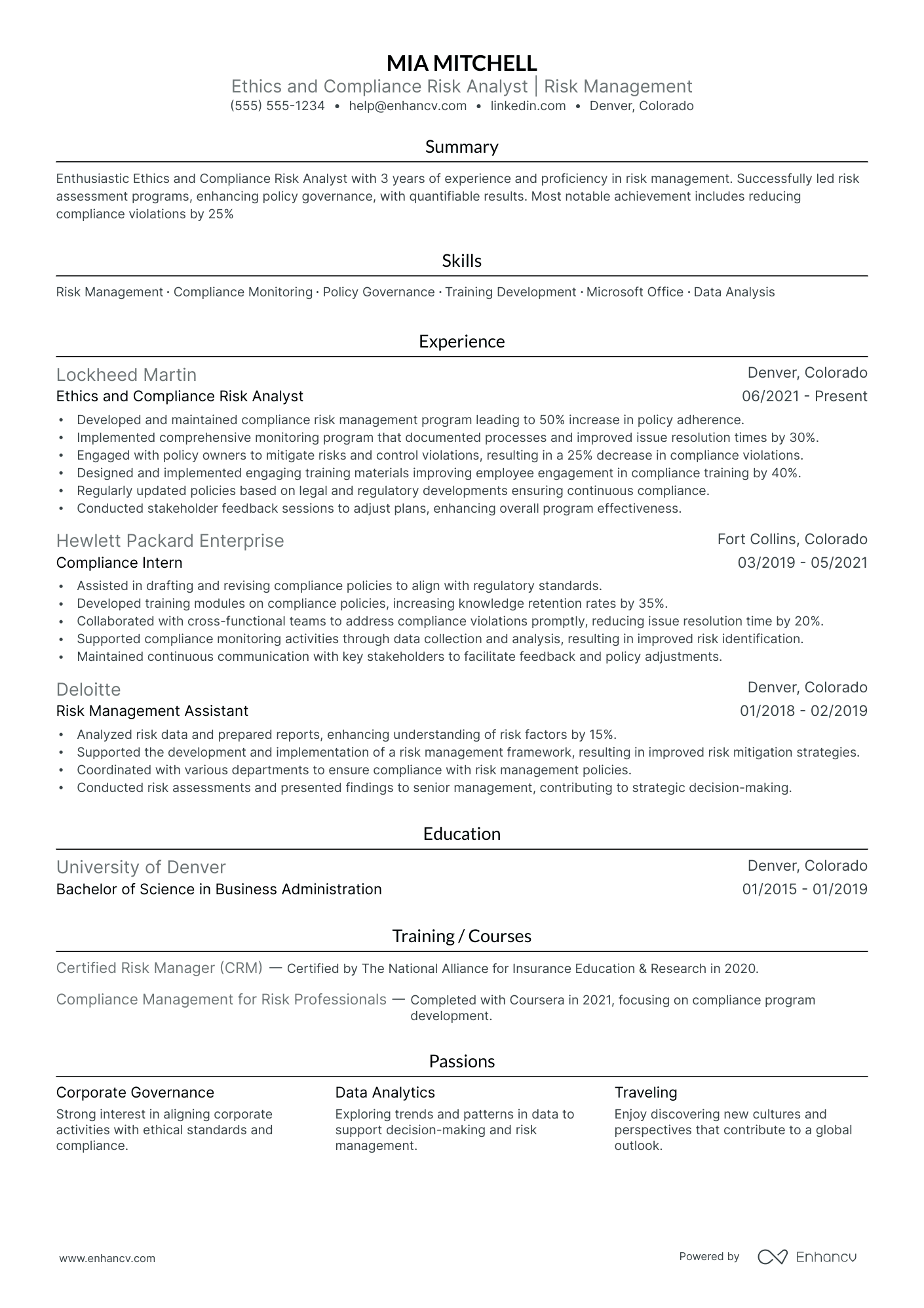 Senior Risk Analyst Resume Example Resume Example