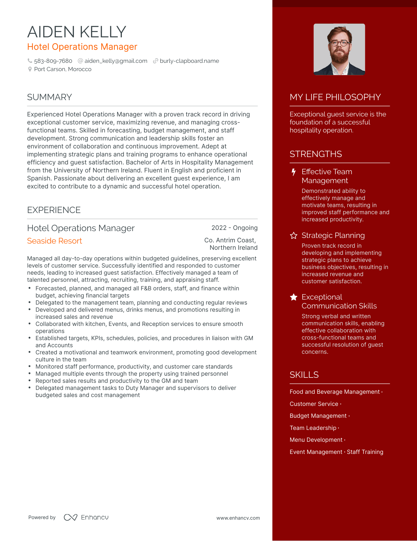 3 Successful Hotel Operations Manager Resume Examples And Writing Tips 