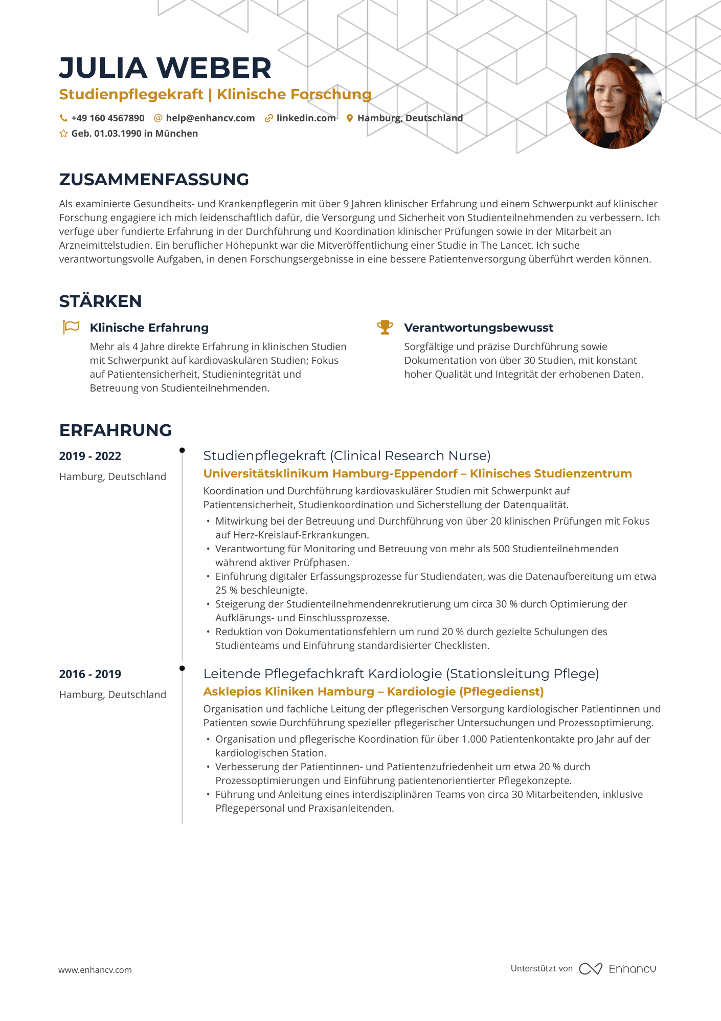 Tabellarisch — Kostenlose Lebenslaufvorlagen
