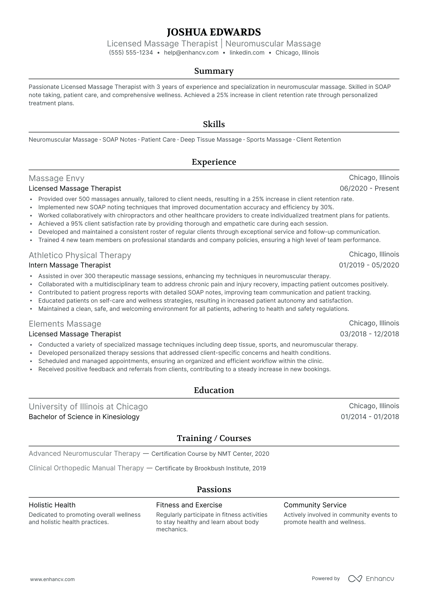 Independent Contractor resume example