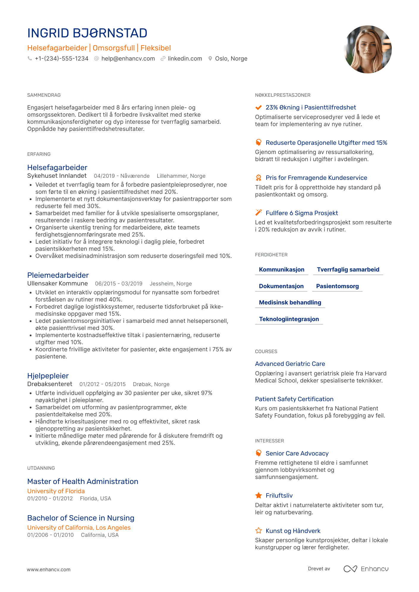 Helsefagarbeider CV