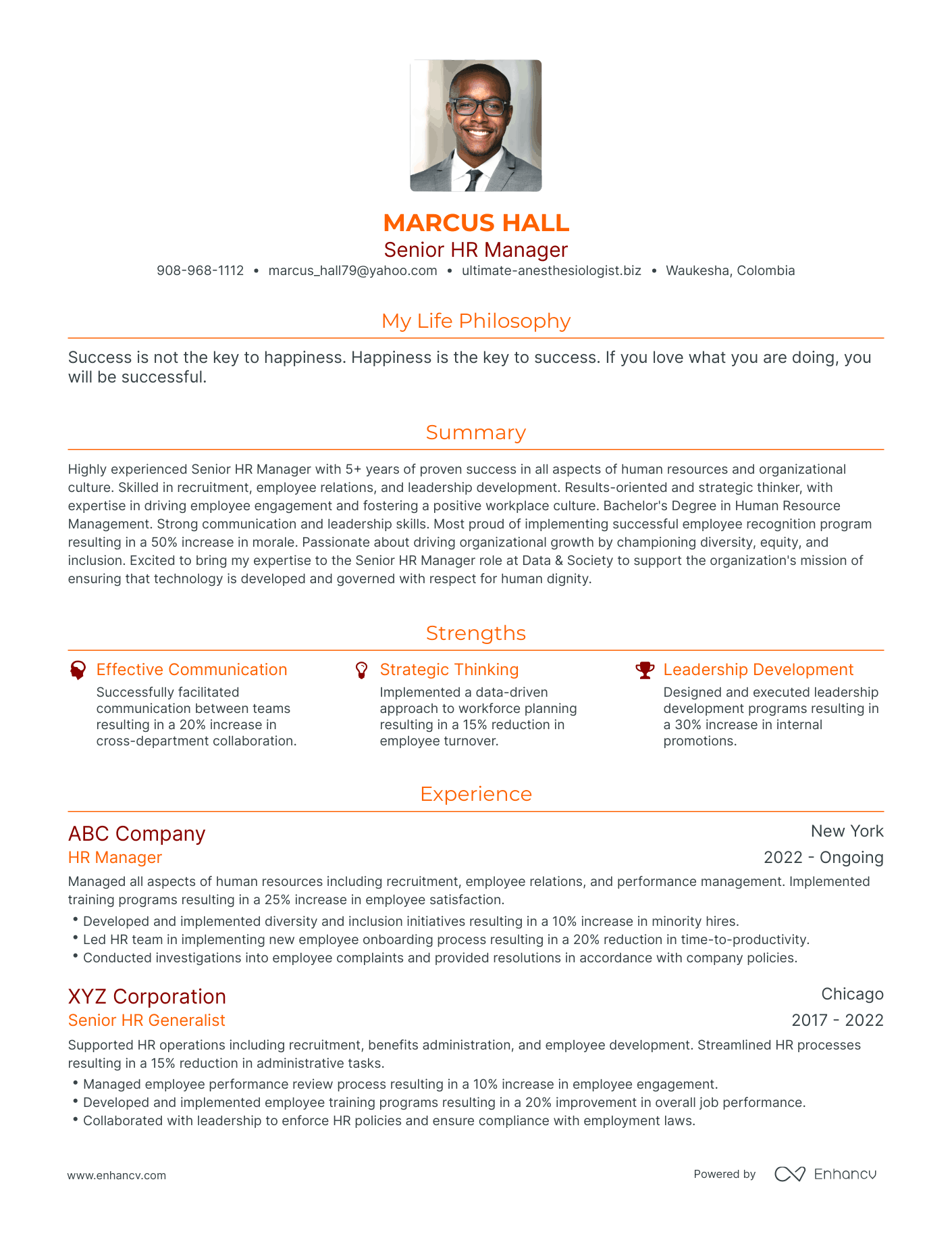 3 Successful Senior HR Manager Resume Examples And Writing Tips For 2024