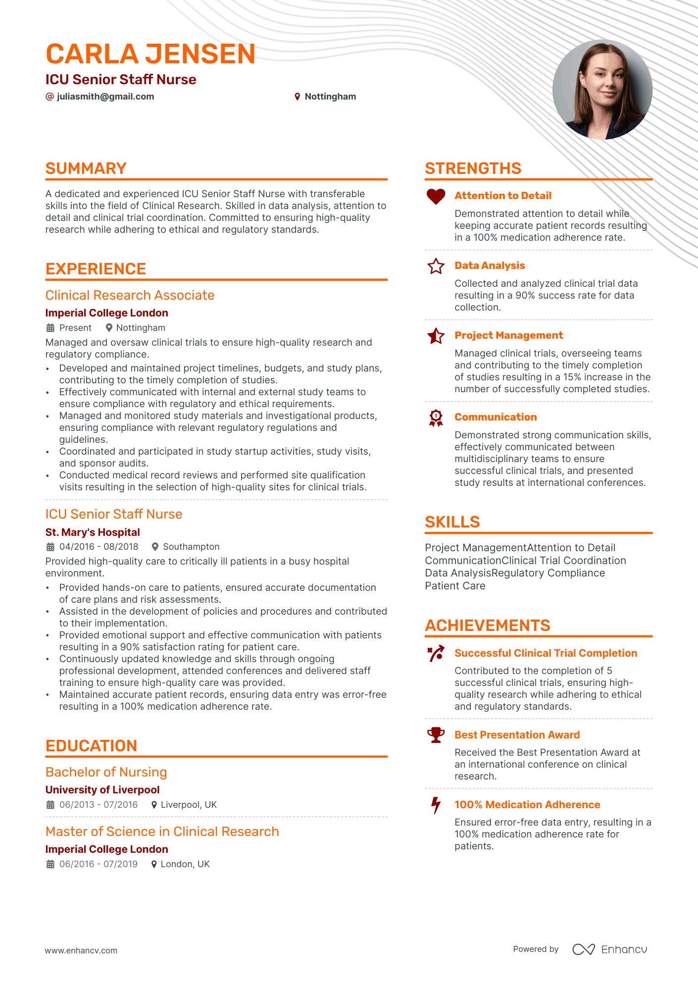 3 Icu Nurse Cv Examples For 2024