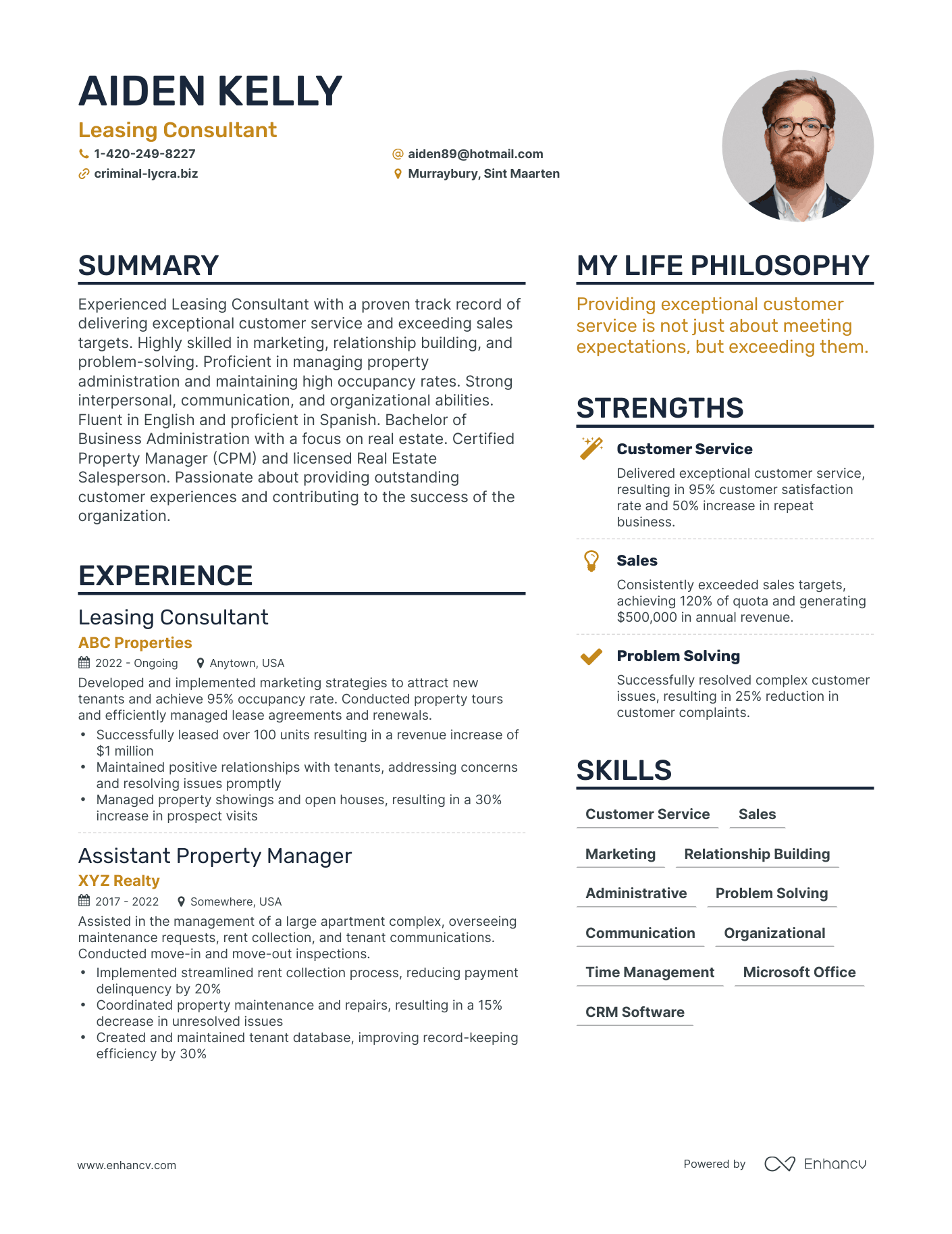 3 Leasing Consultant Resume Examples How To Guide For 2023