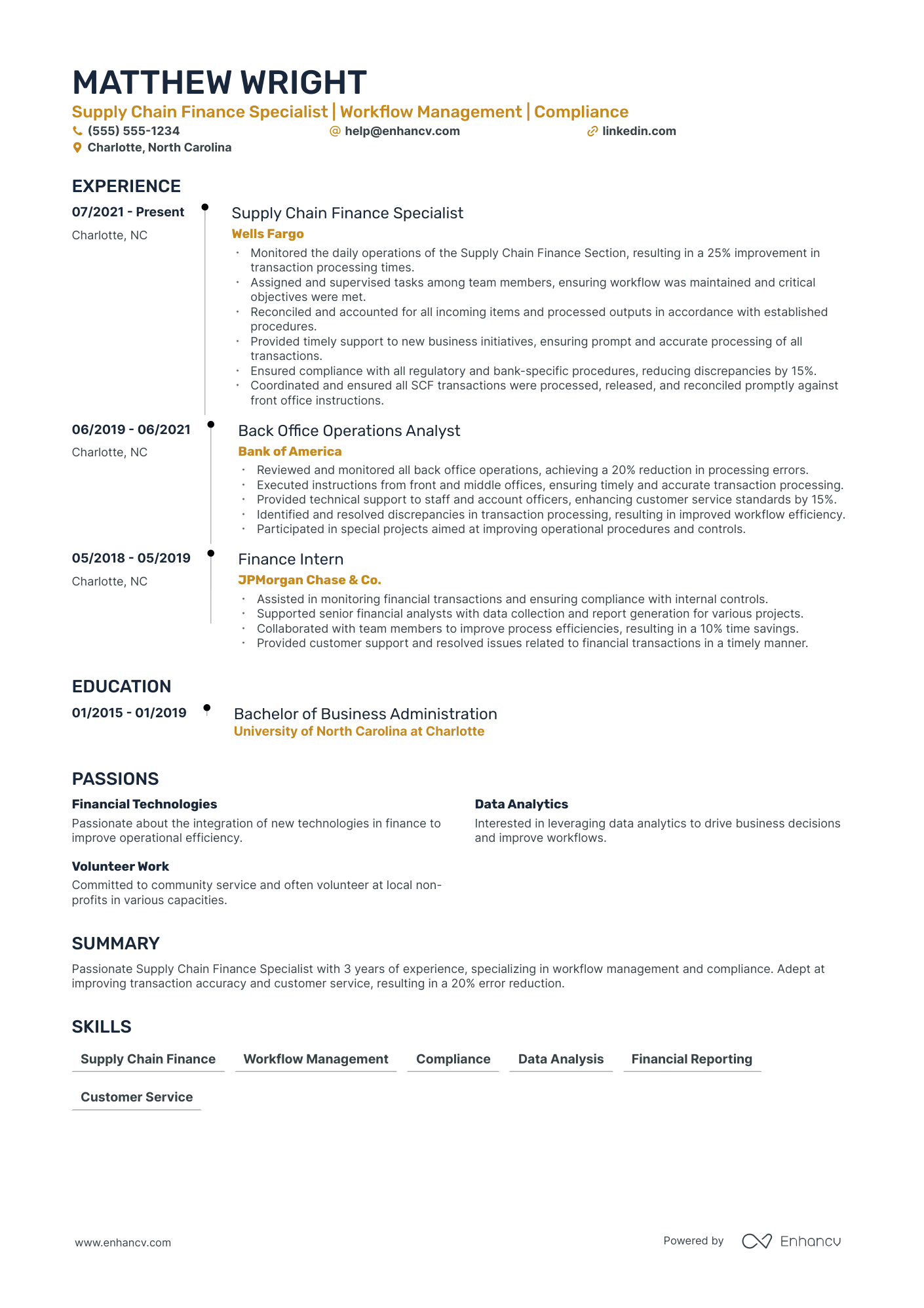 Accounts Receivable Operations Analyst resume example