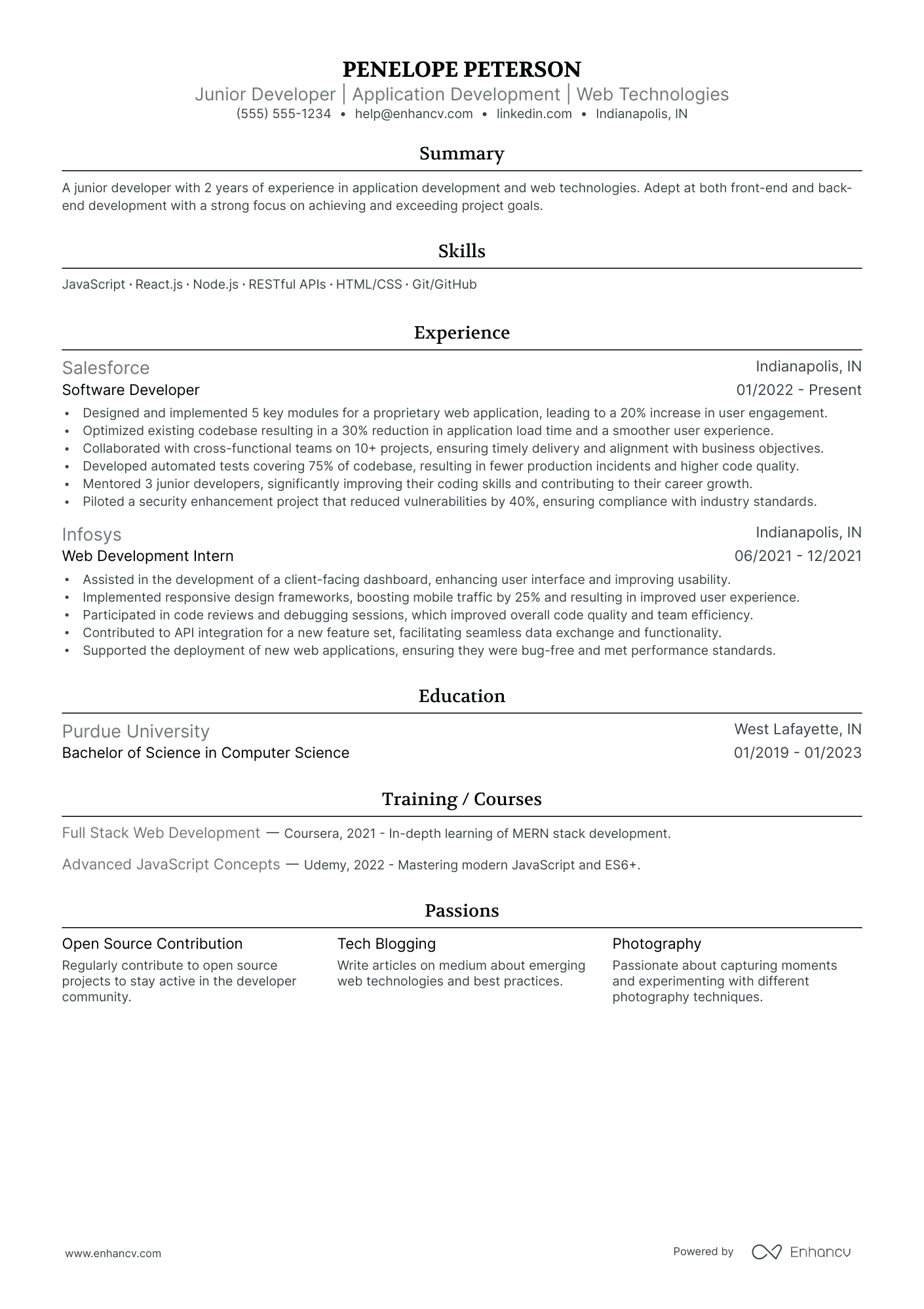 Change Manager resume example