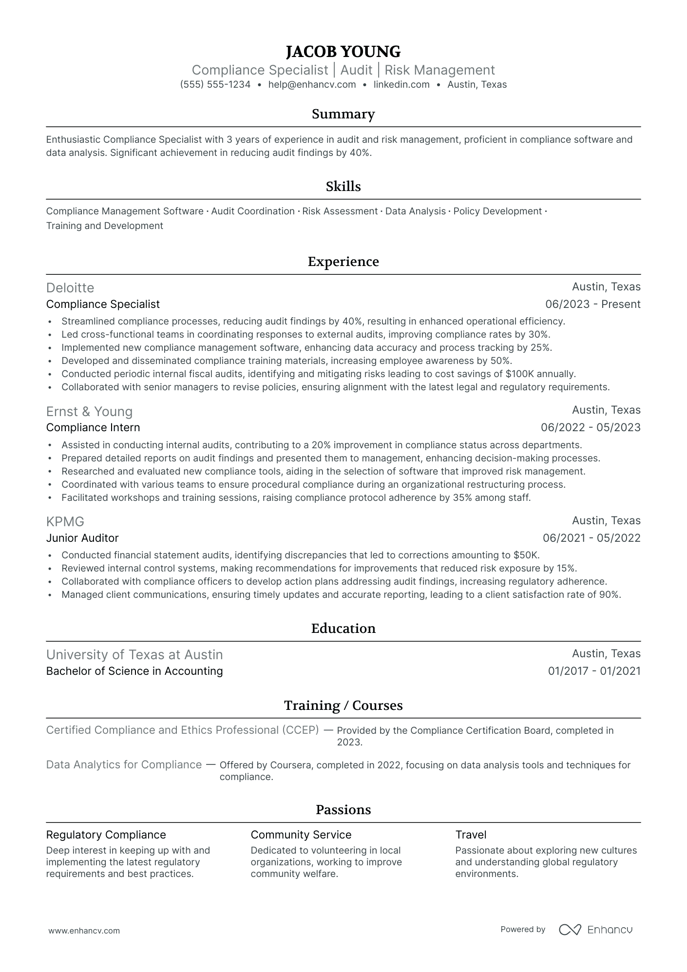 Chief Compliance Officer Resume Example Resume Example