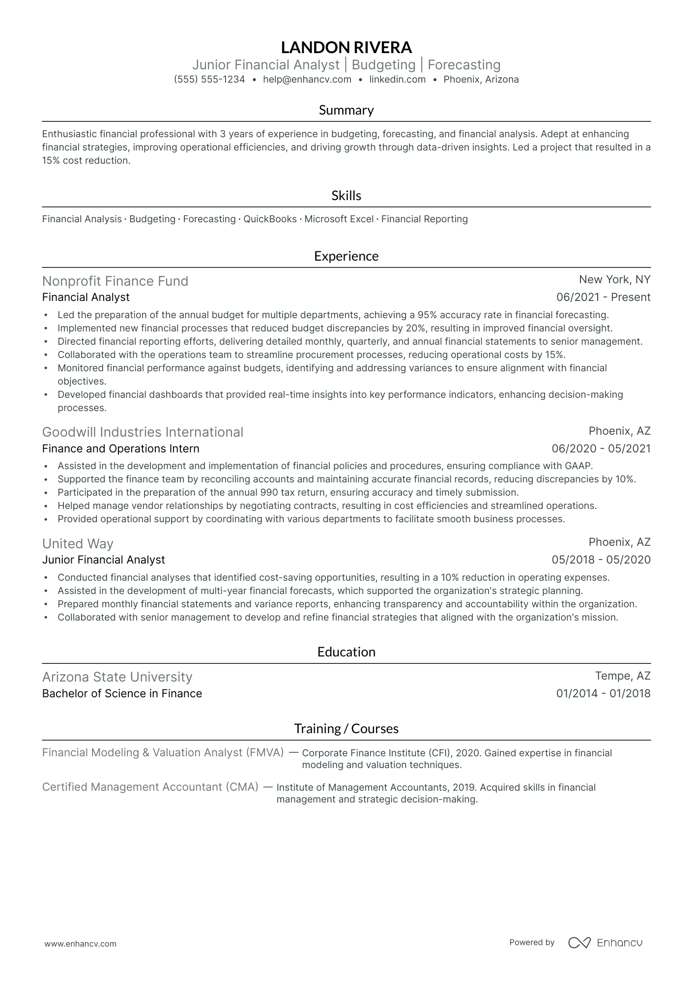 Chief Financial Officer for Operations Resume Example Resume Example