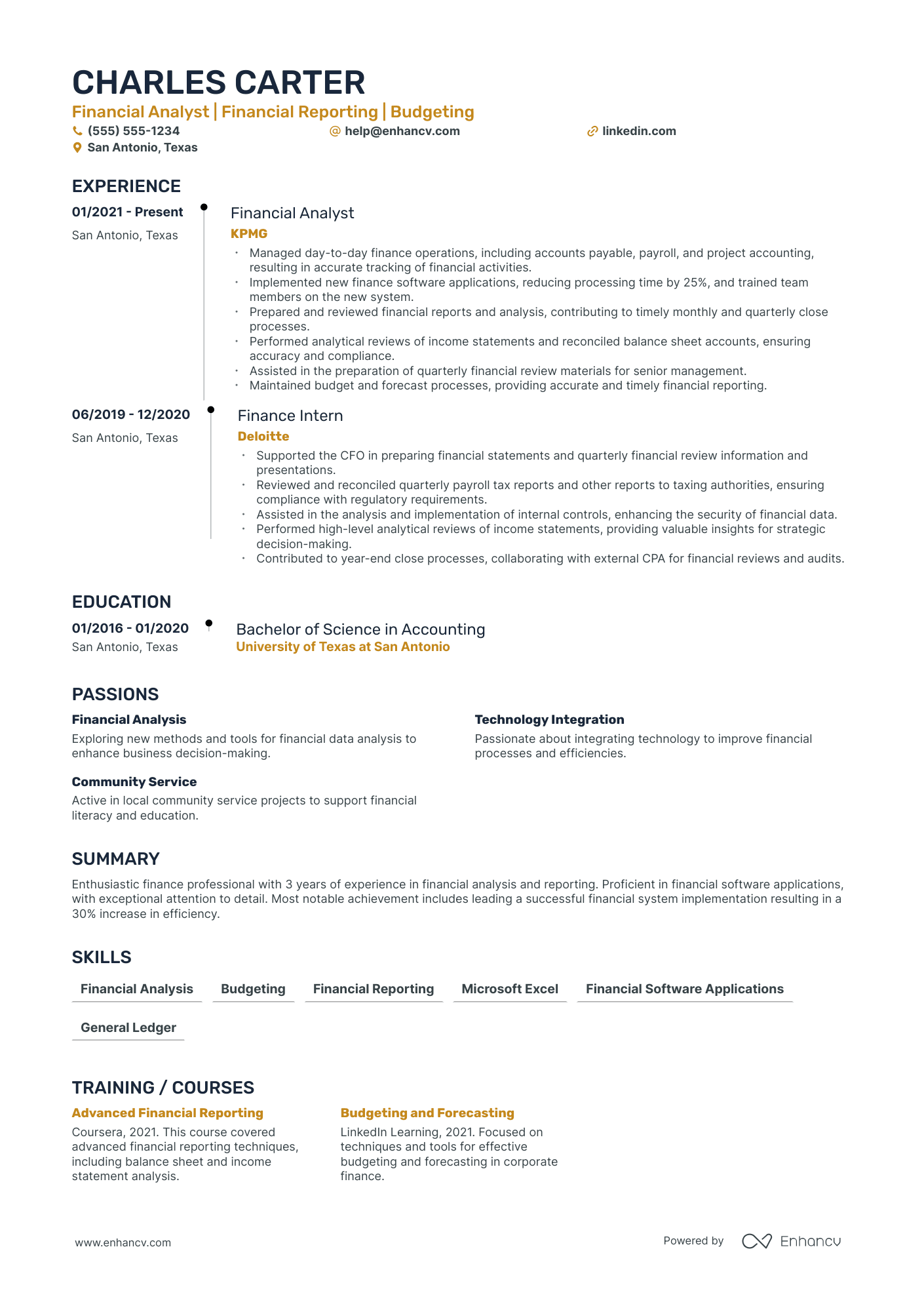 Senior Controller resume example