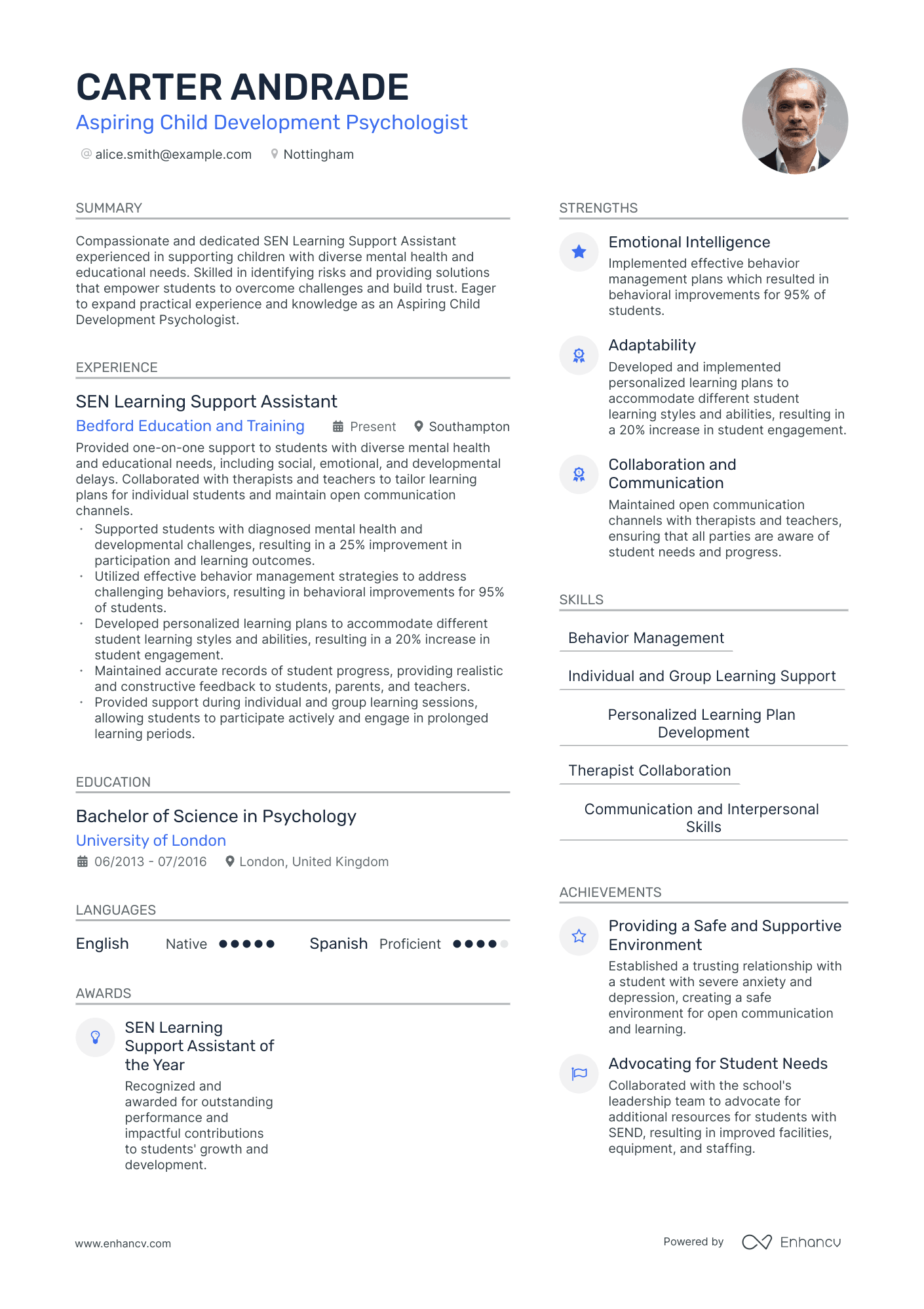 3 Psychologist Cv Examples For 2024