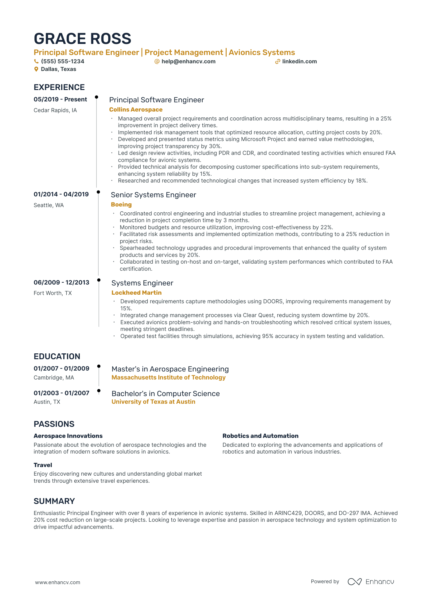 Junior Estimation Engineer resume example