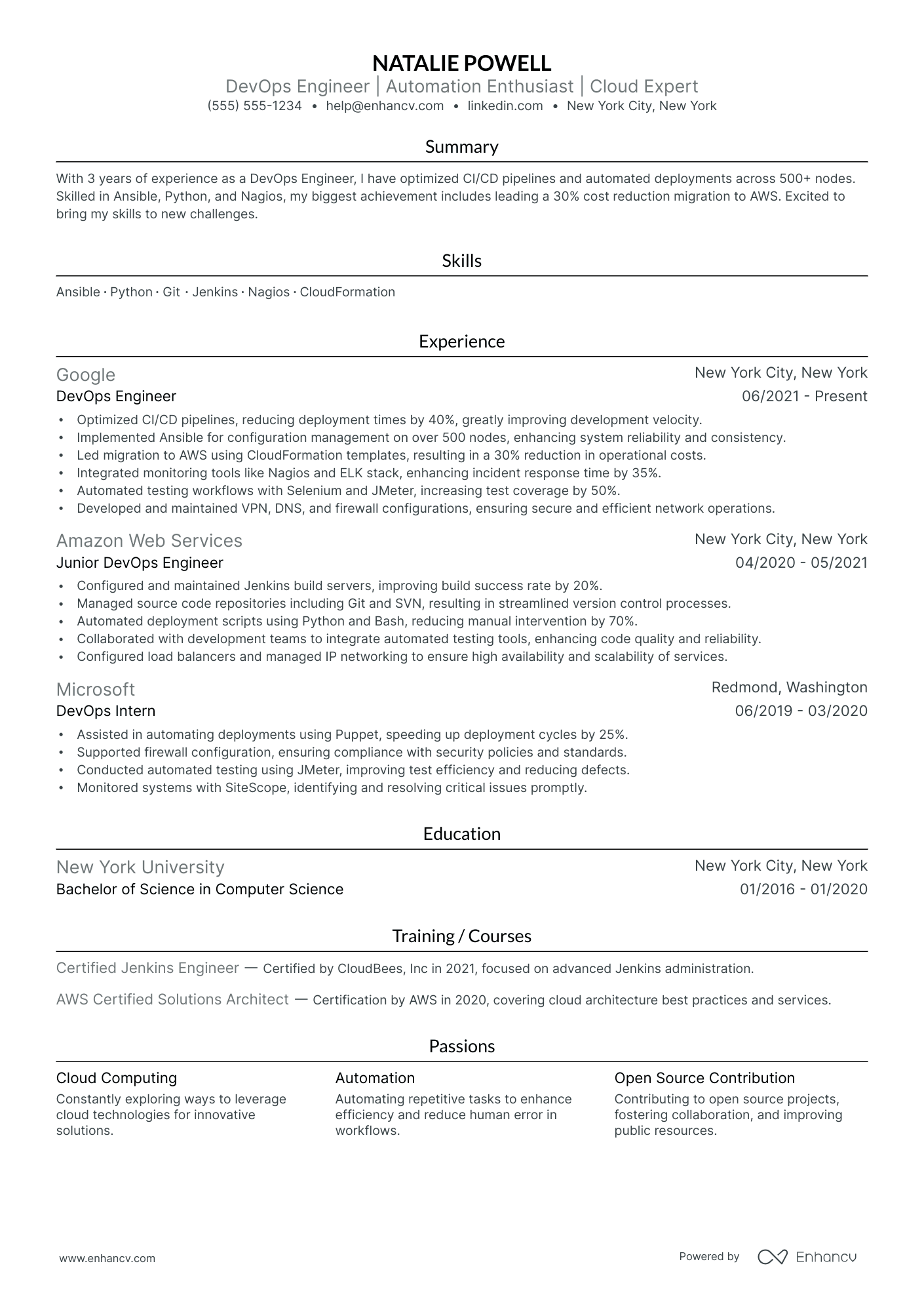 DevOps Consultant Resume Example Resume Example