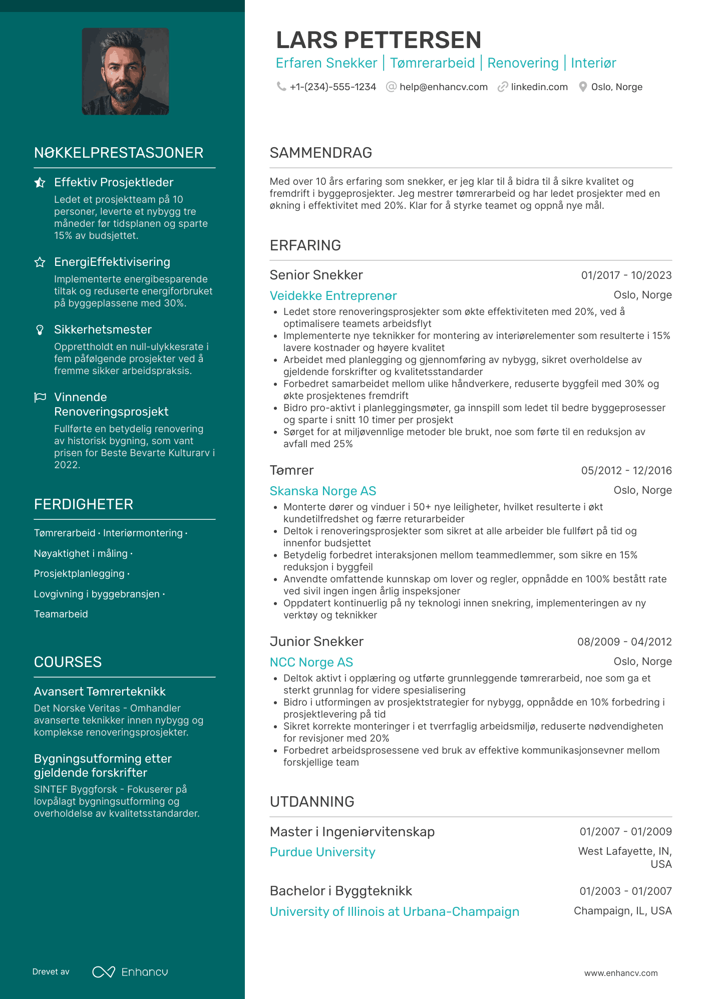 Snekker CV