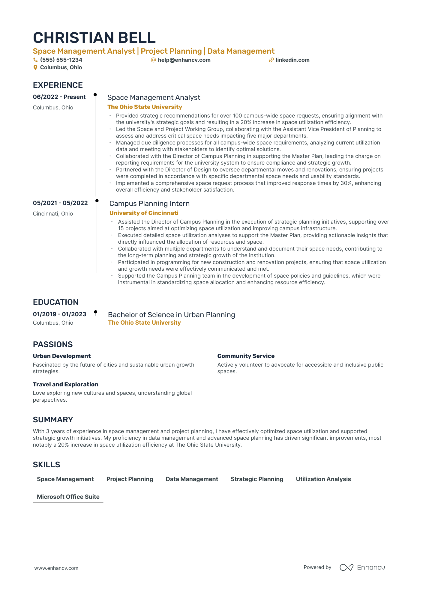 Executive Director of Administration resume example