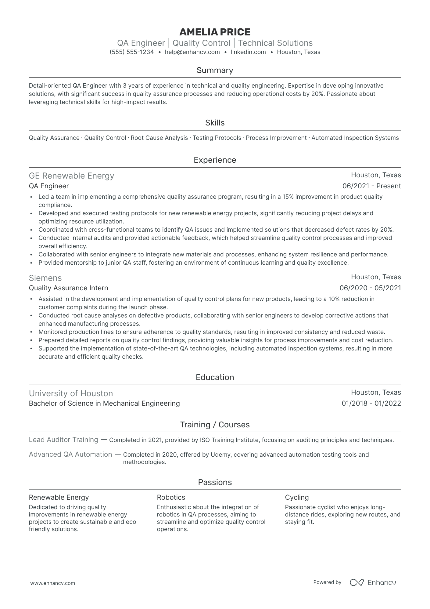 Principal QA Engineer Resume Example Resume Example