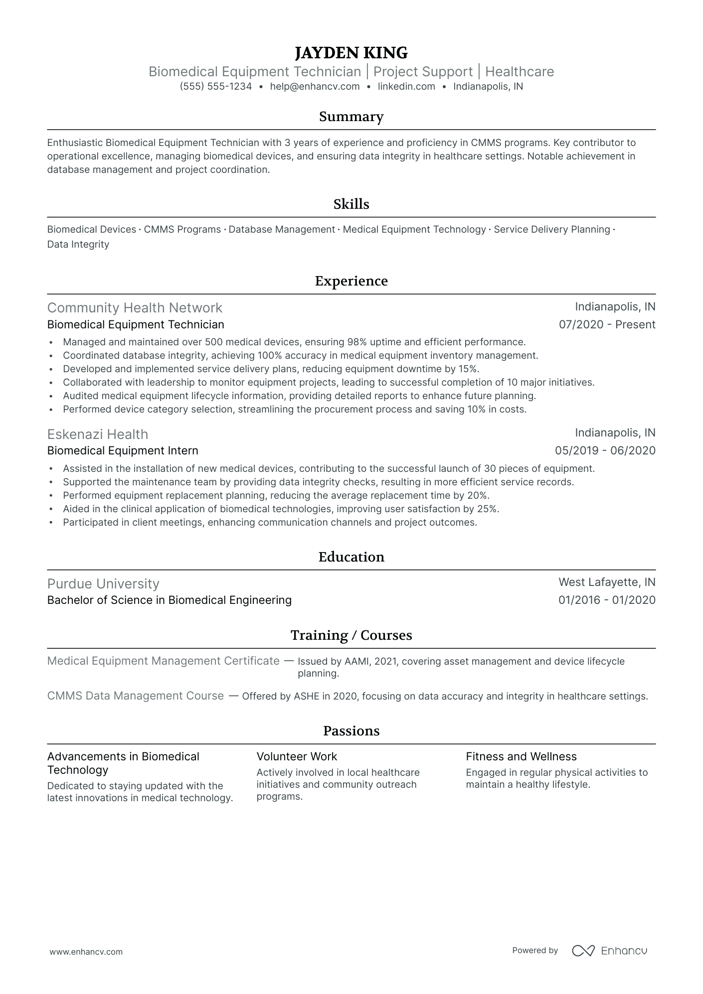 Healthcare Project Coordinator resume example