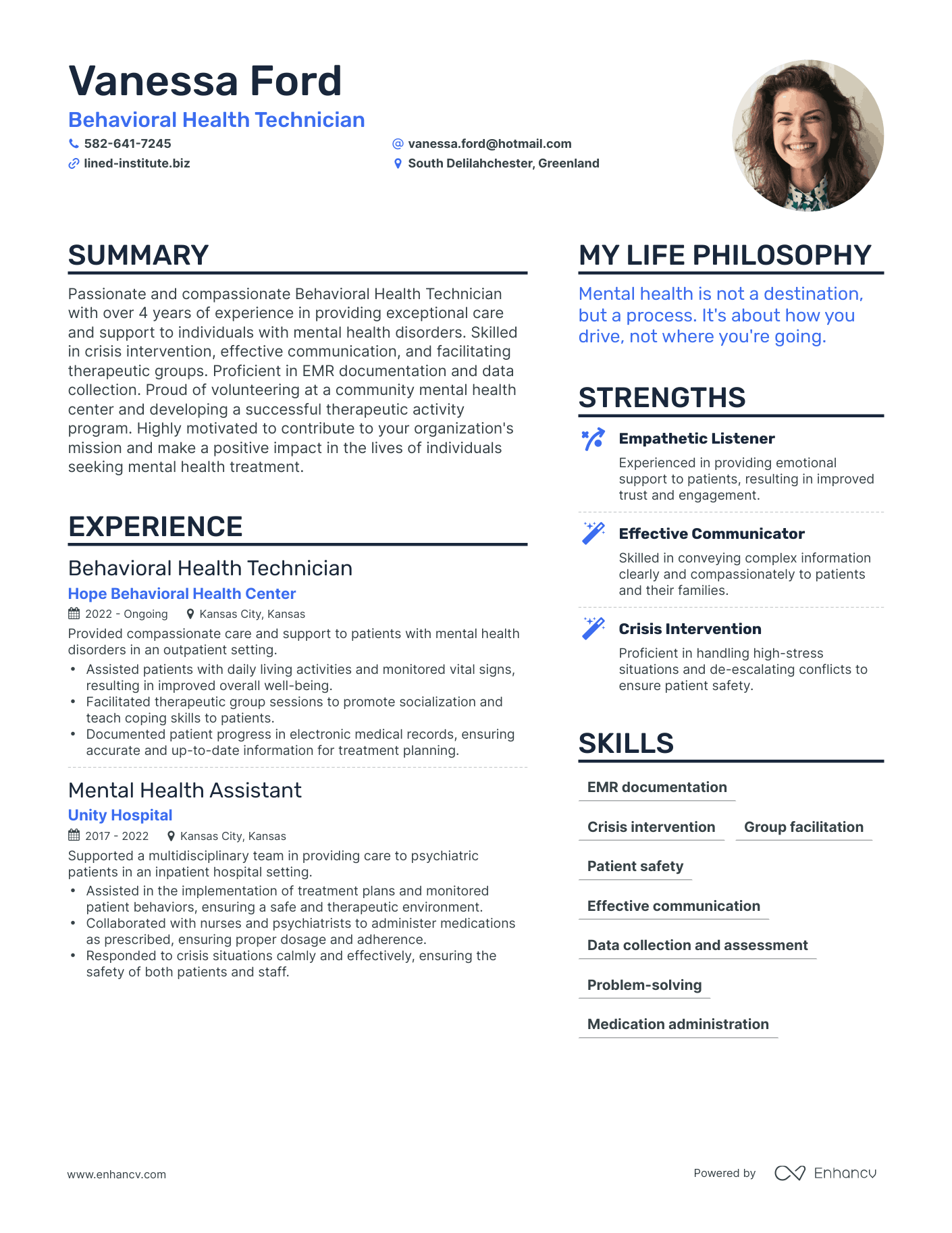 3 Successful Behavioral Health Technician Resume Examples And Writing 