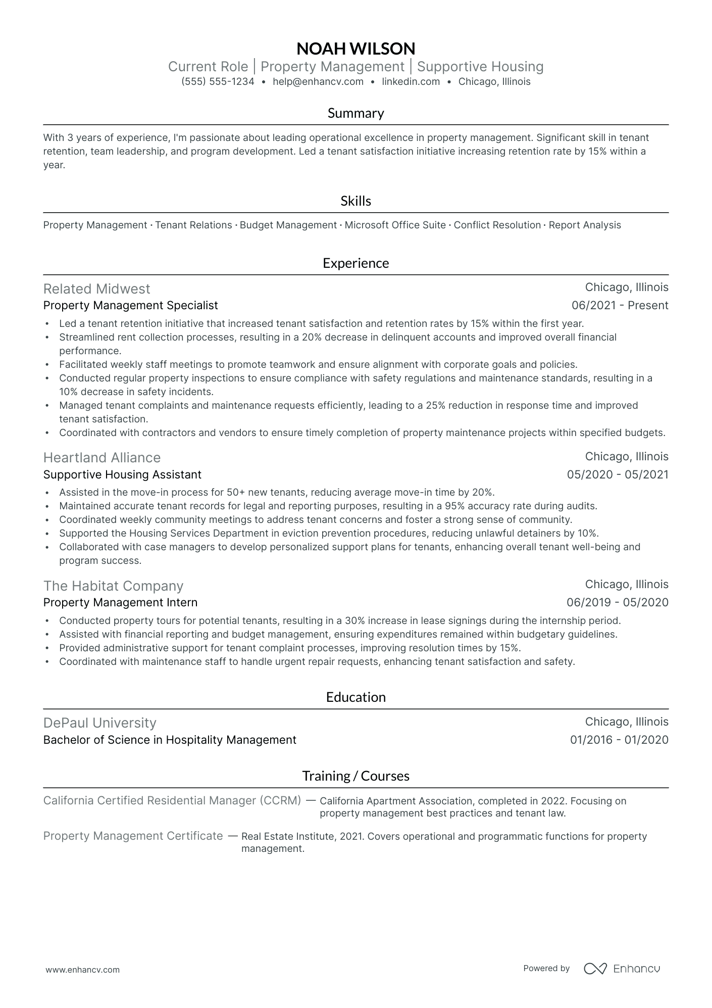 Associate Property Manager Resume Example Resume Example