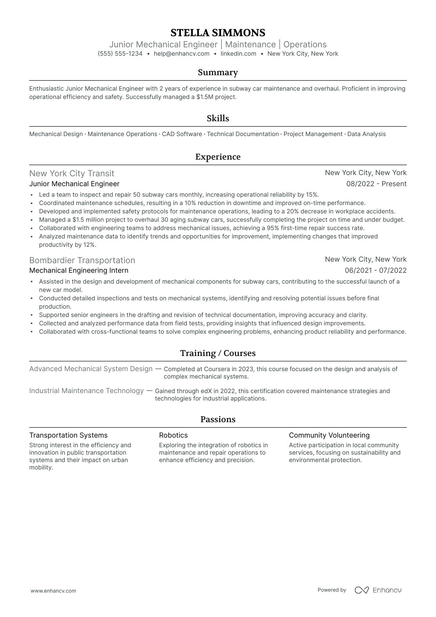 Assistant Chief Operating Officer resume example