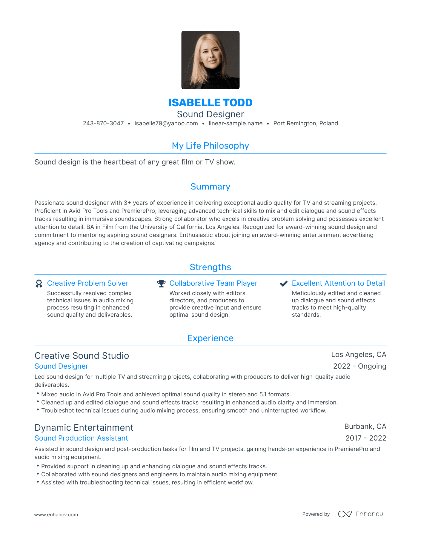 how to make resume sound better