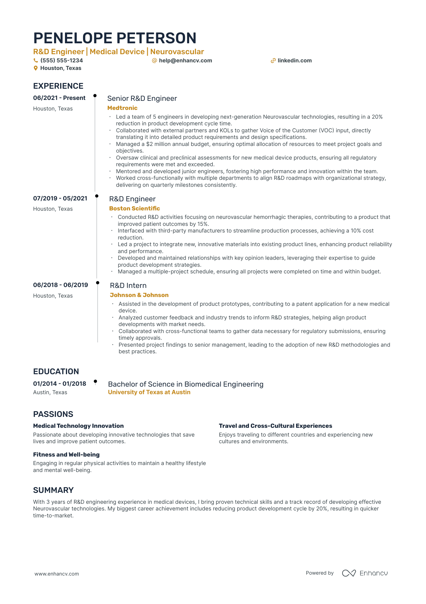 Senior Engineering Manager resume example