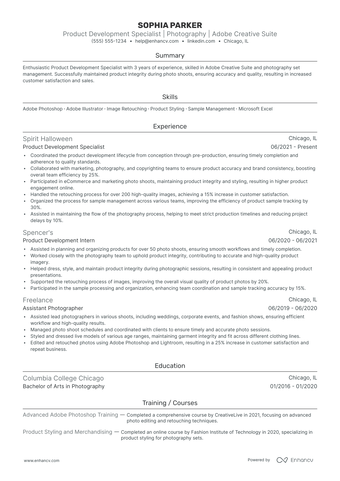 Assistant Product Manager resume example