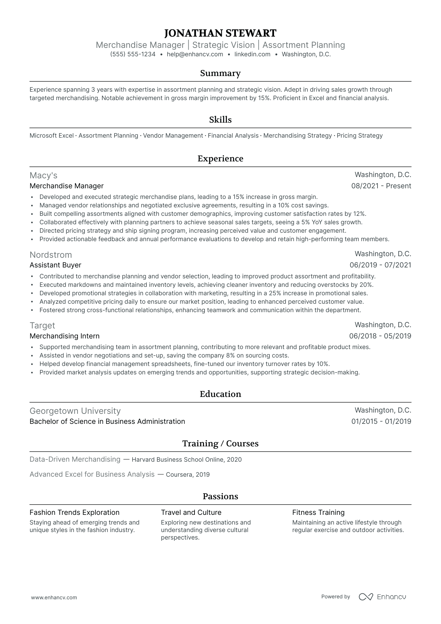 Fashion Buyer Resume Example Resume Example