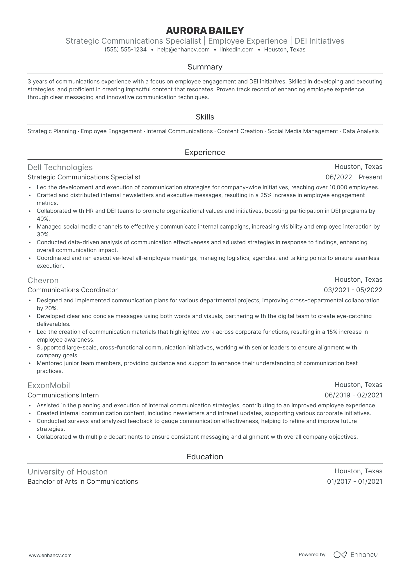 Corporate Publicist Resume Example Resume Example