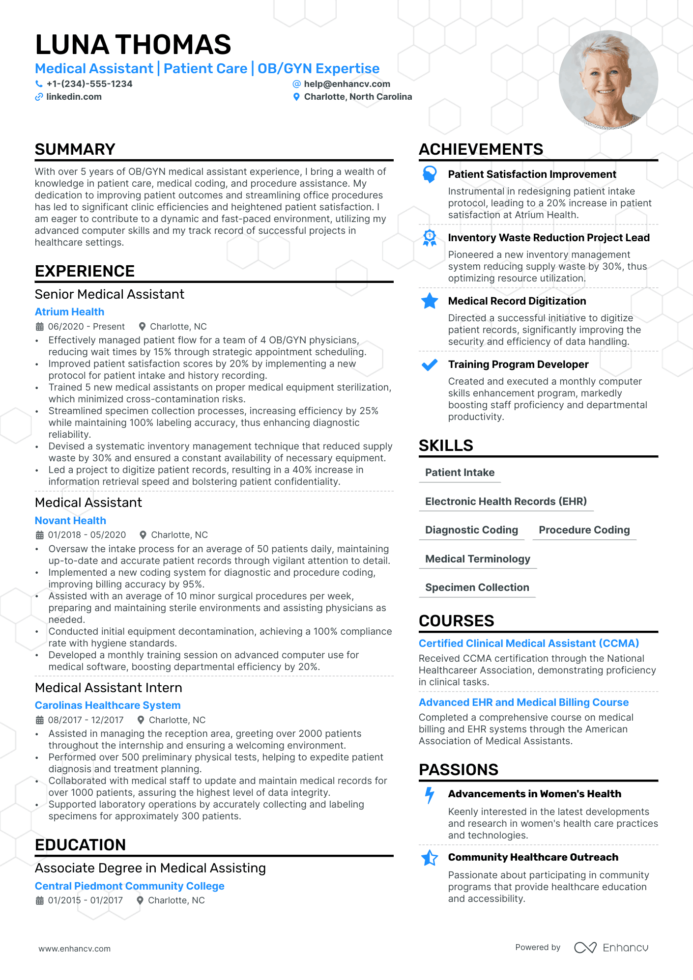 Ob Gyn Medical Assistant resume example