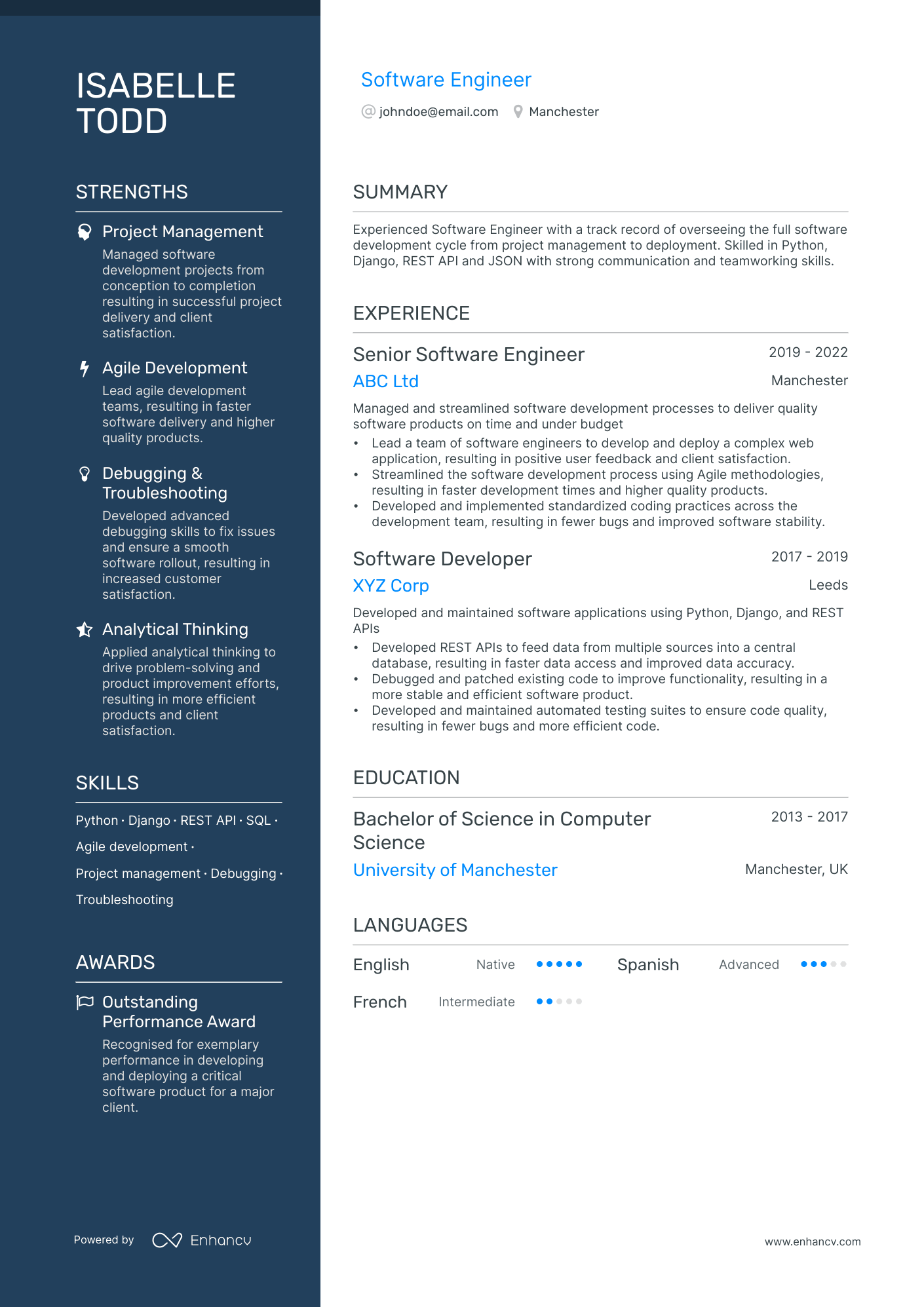 3 Software Engineer CV Examples for 2024