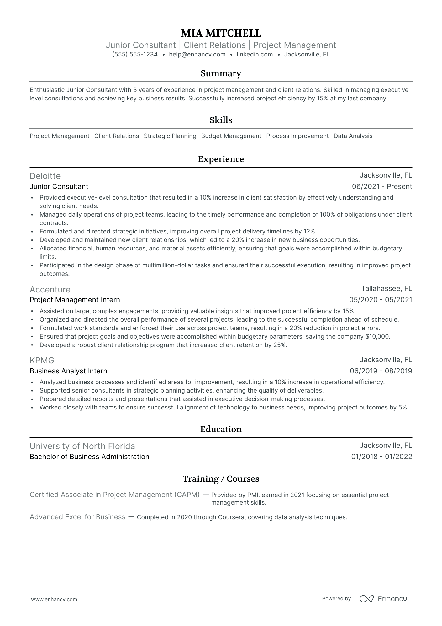 Senior Consulting Executive Resume Example Resume Example