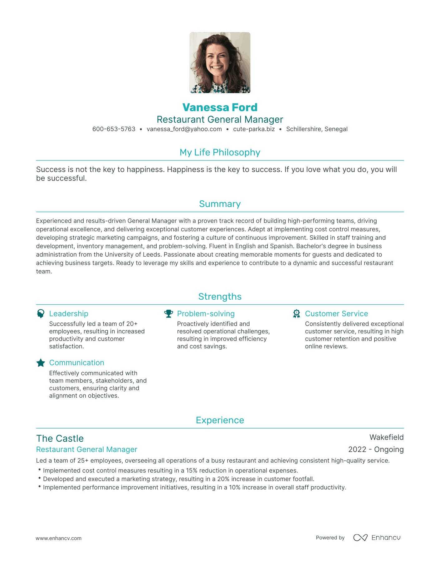 3 Successful Restaurant General Manager Resume Examples And Writing 