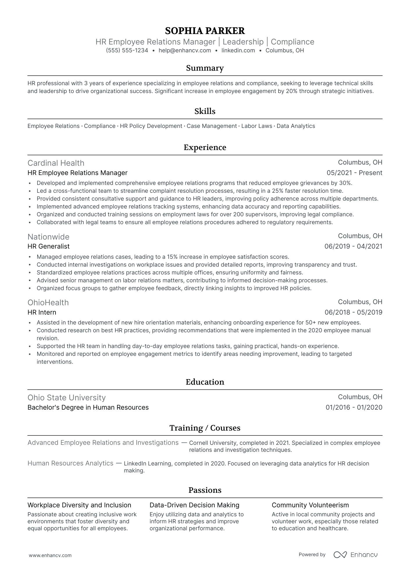 HR Director - Employee Relations Resume Example Resume Example