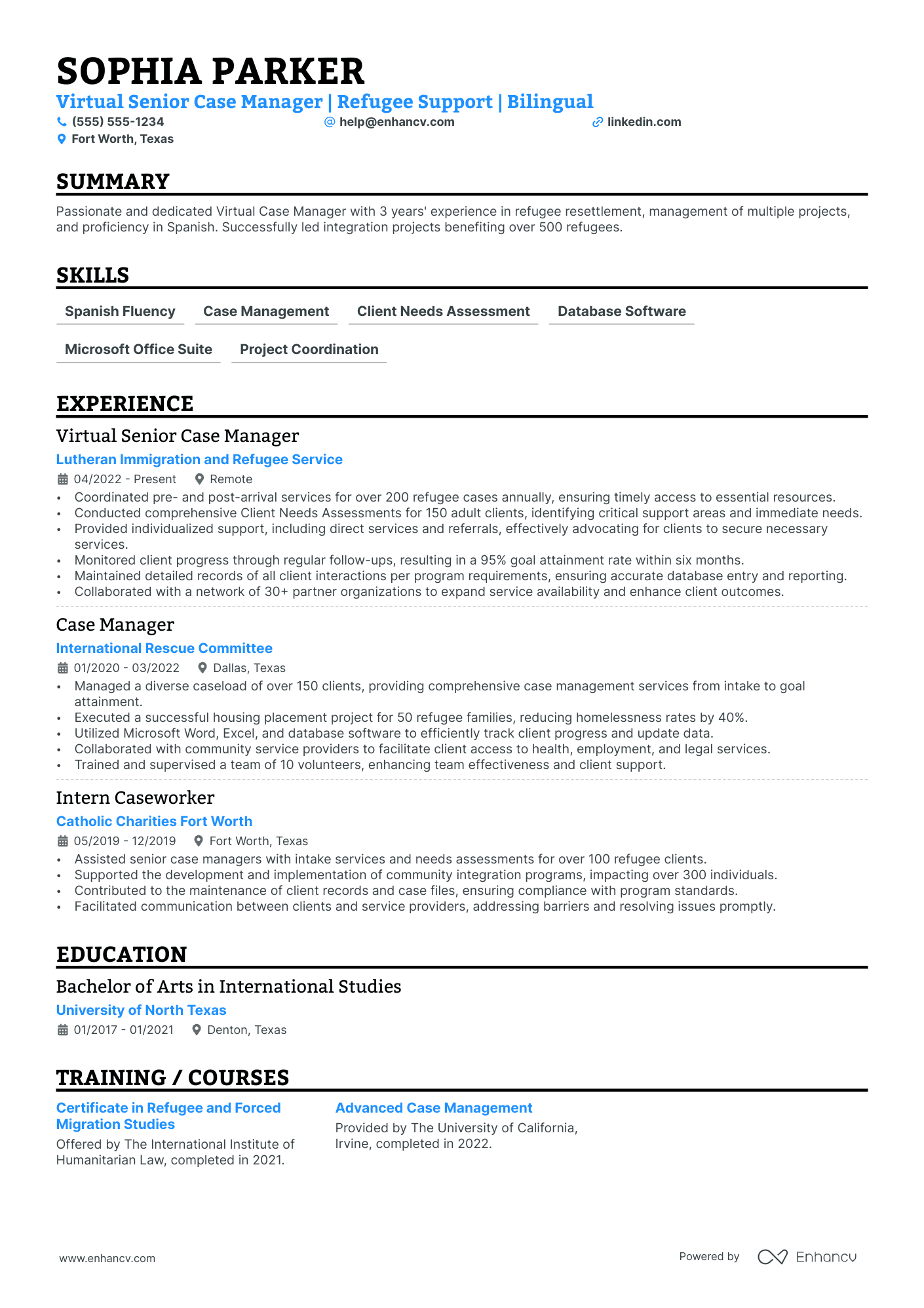 Senior Case Manager Resume Example Resume Example