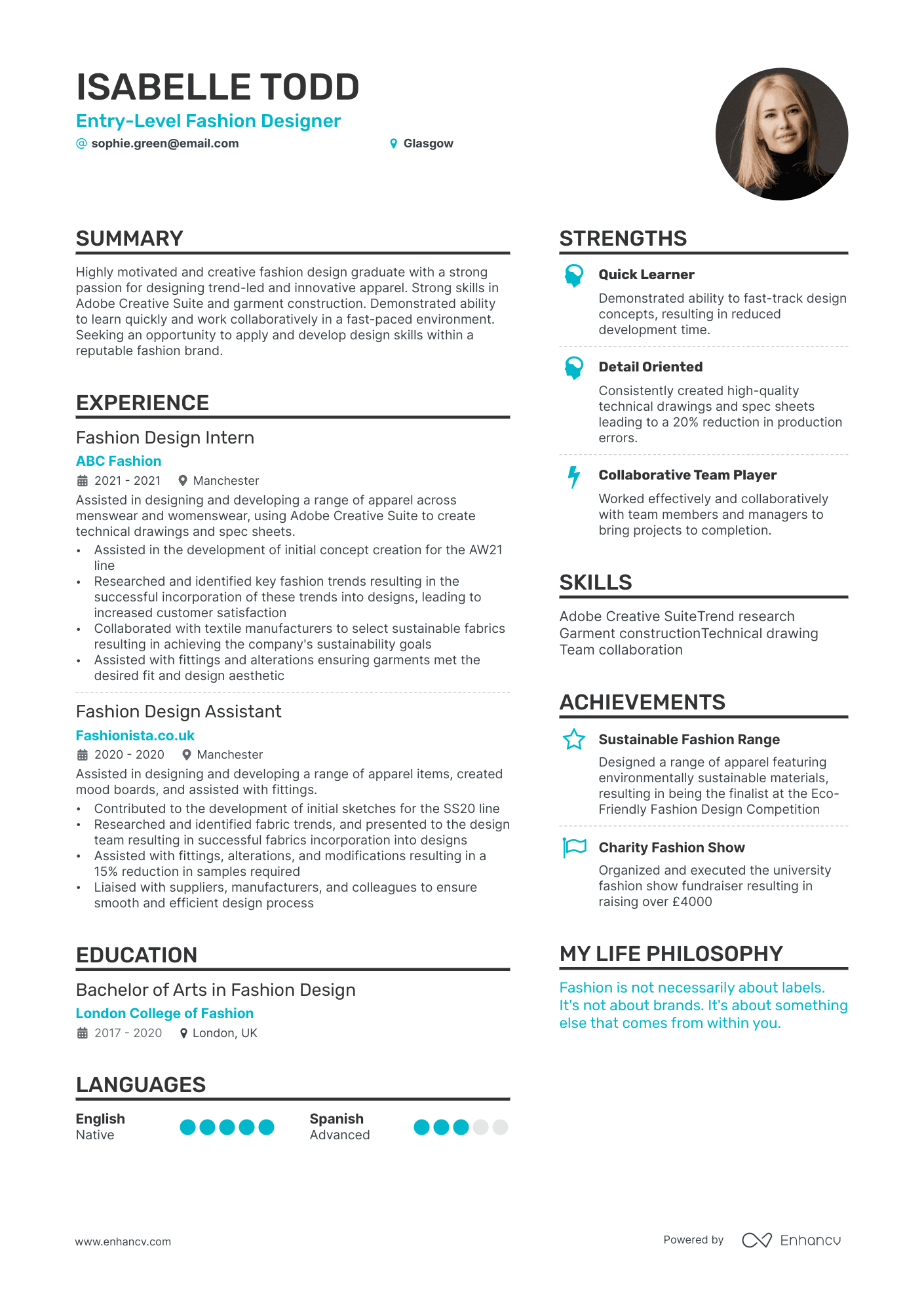 3 Fashion Designer CV Examples for 2024