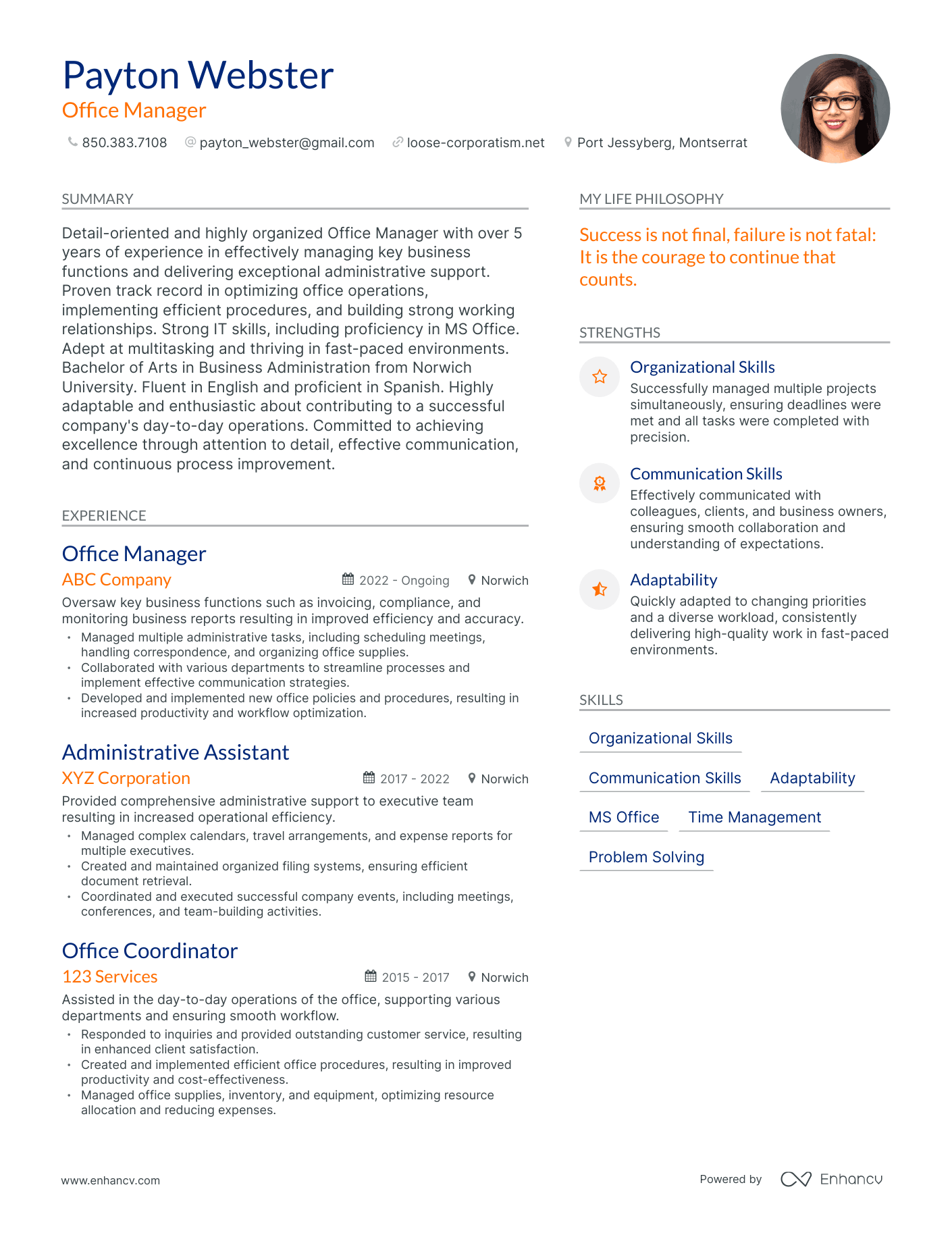 3 Office Manager Resume Examples How To Guide For 2024   Image 