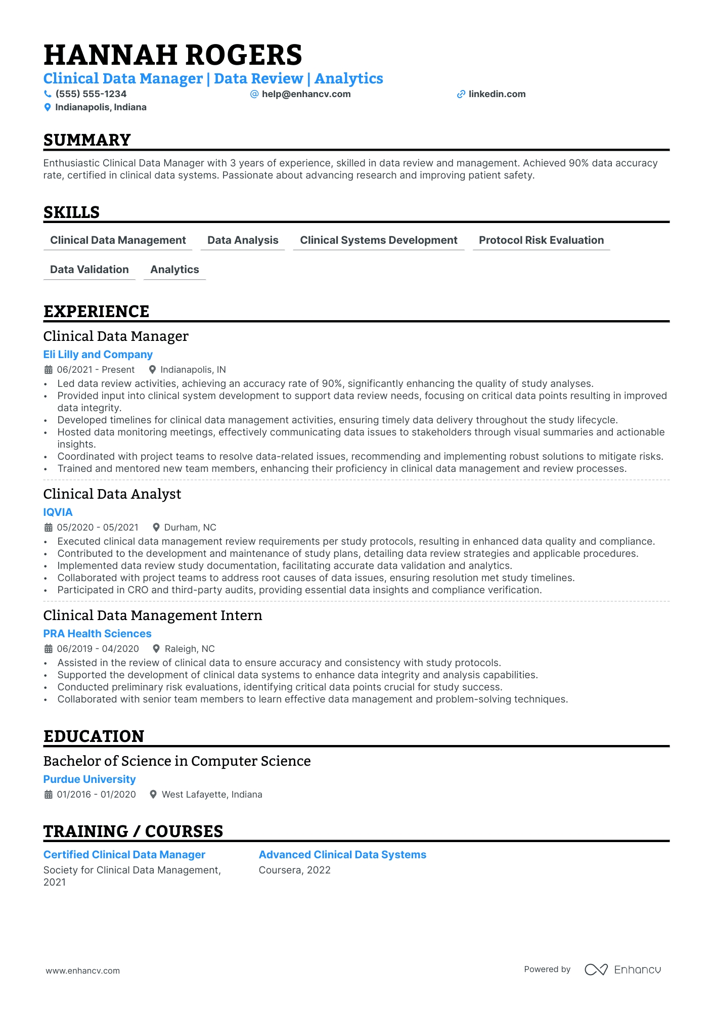 Clinical Data Scientist Resume Example Resume Example