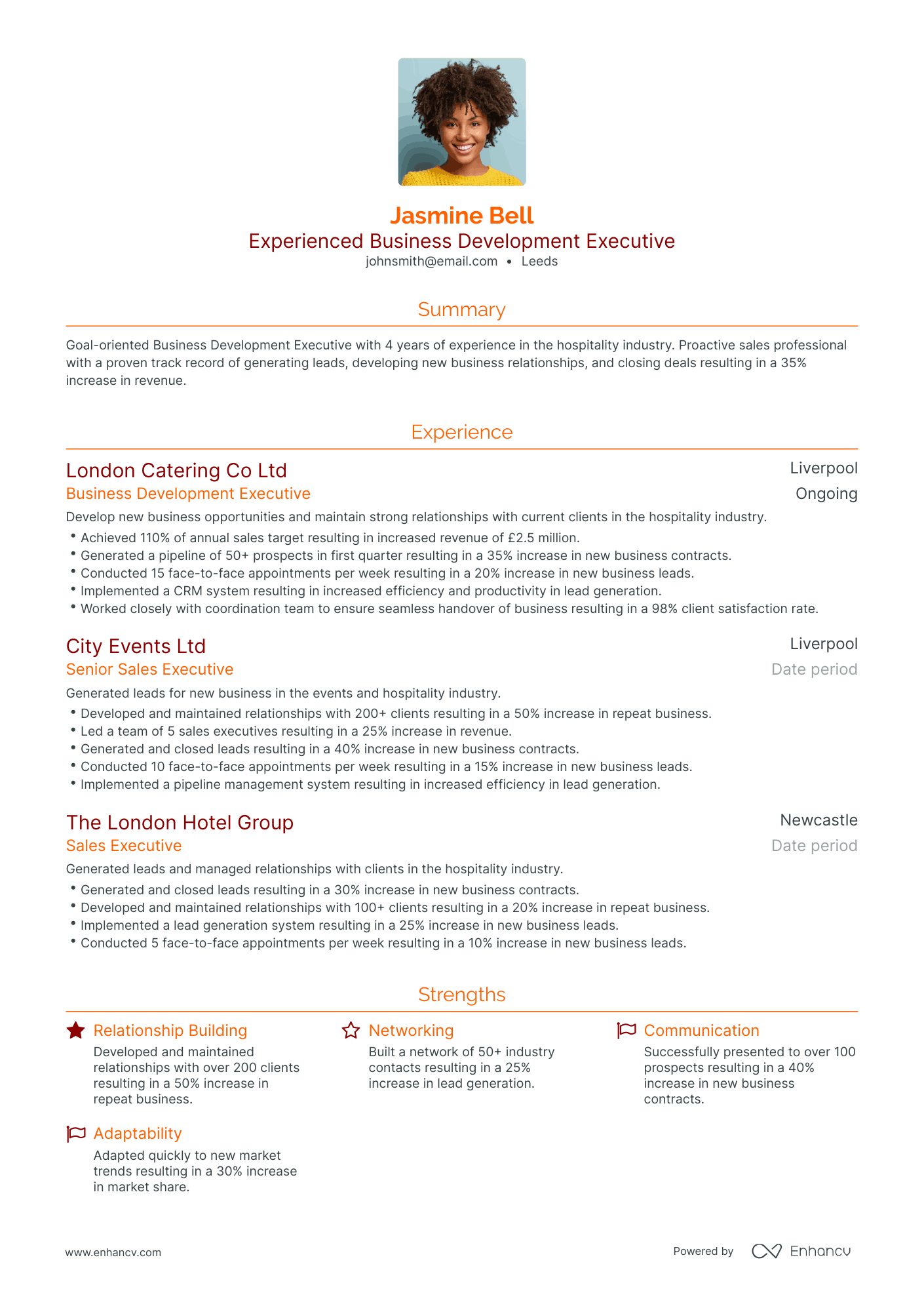 3 Business Development CV Examples for 2023