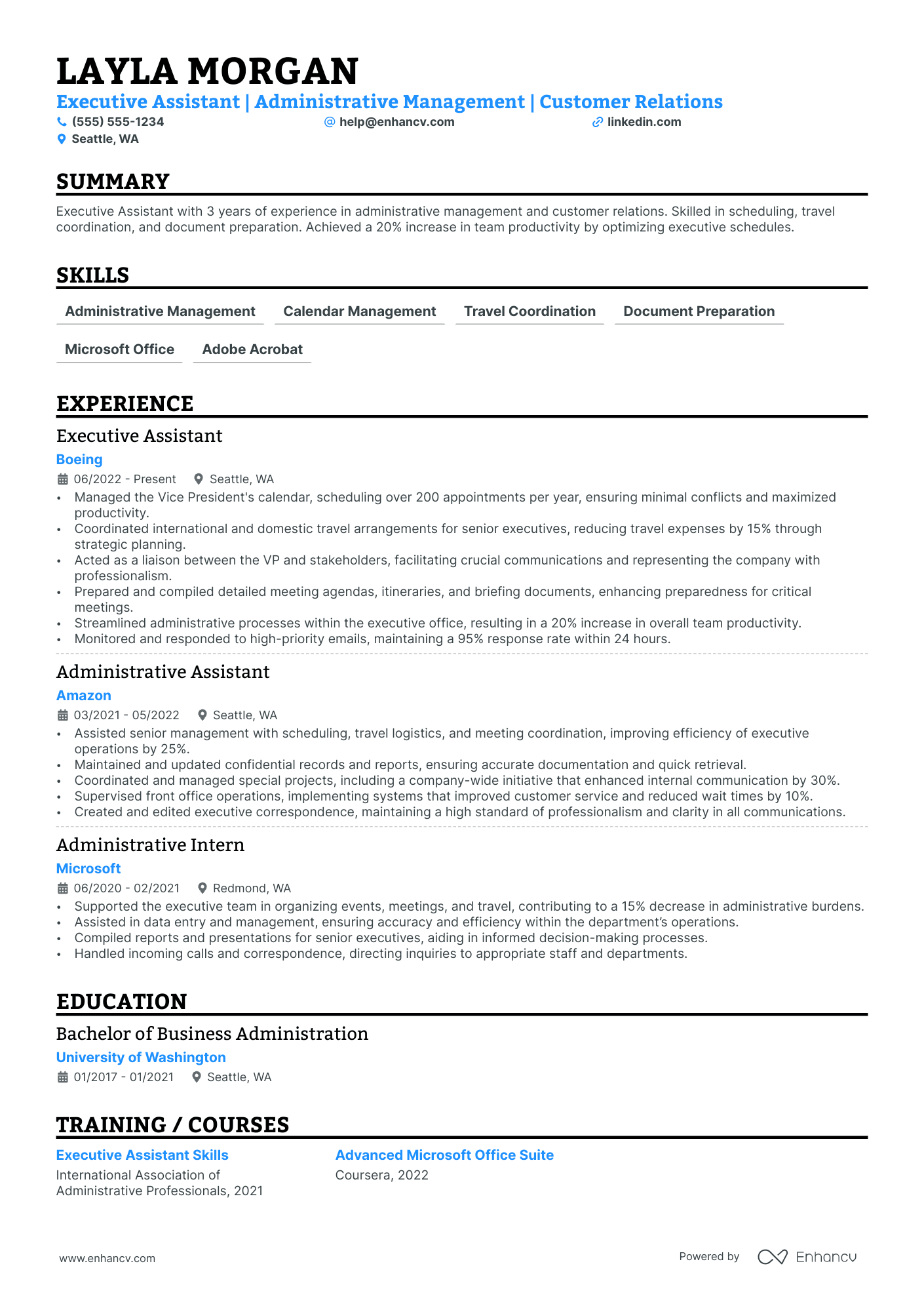 Personal Assistant to CEO Resume Example Resume Example