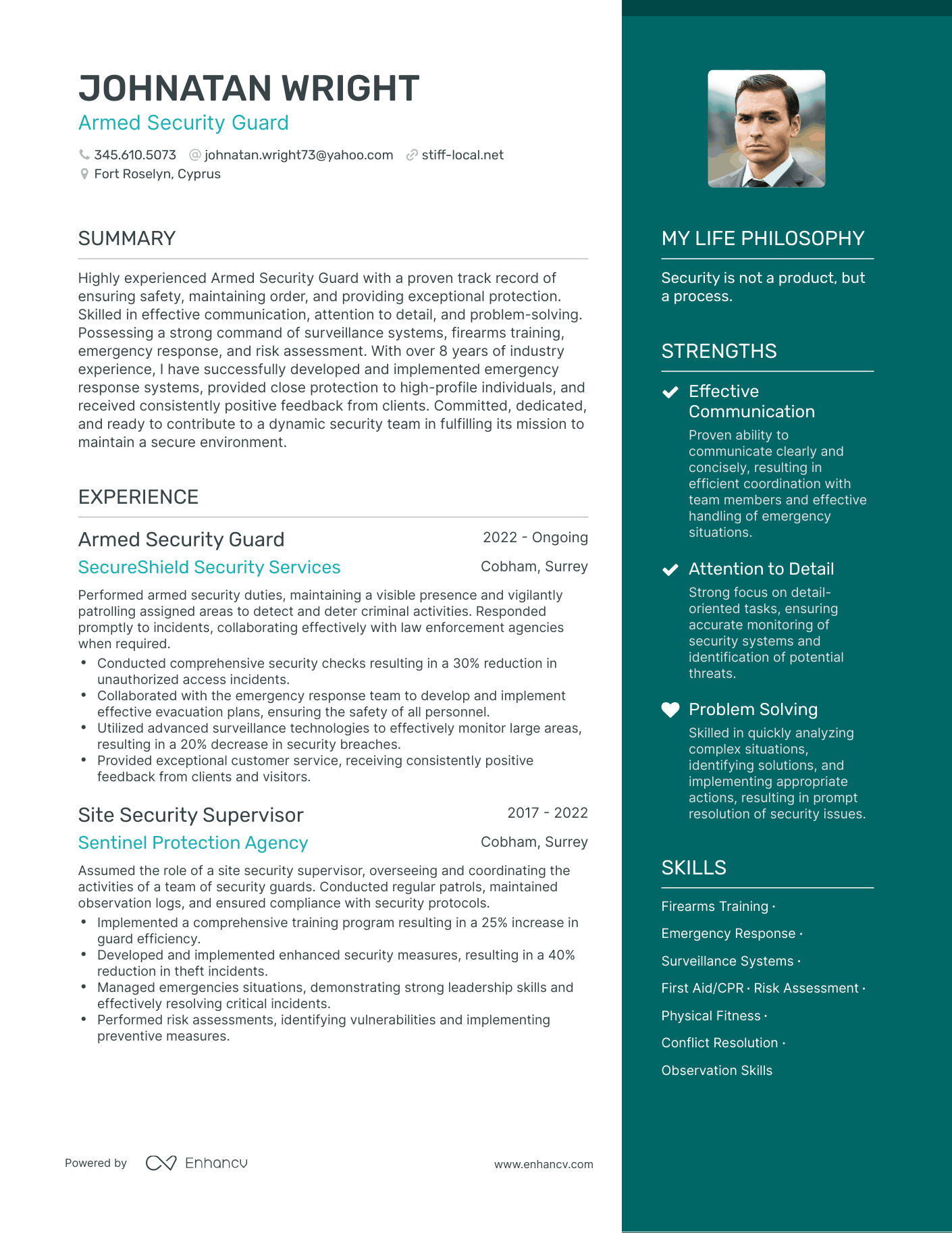3 Armed Security Guard Resume Examples & How-To Guide for 2023