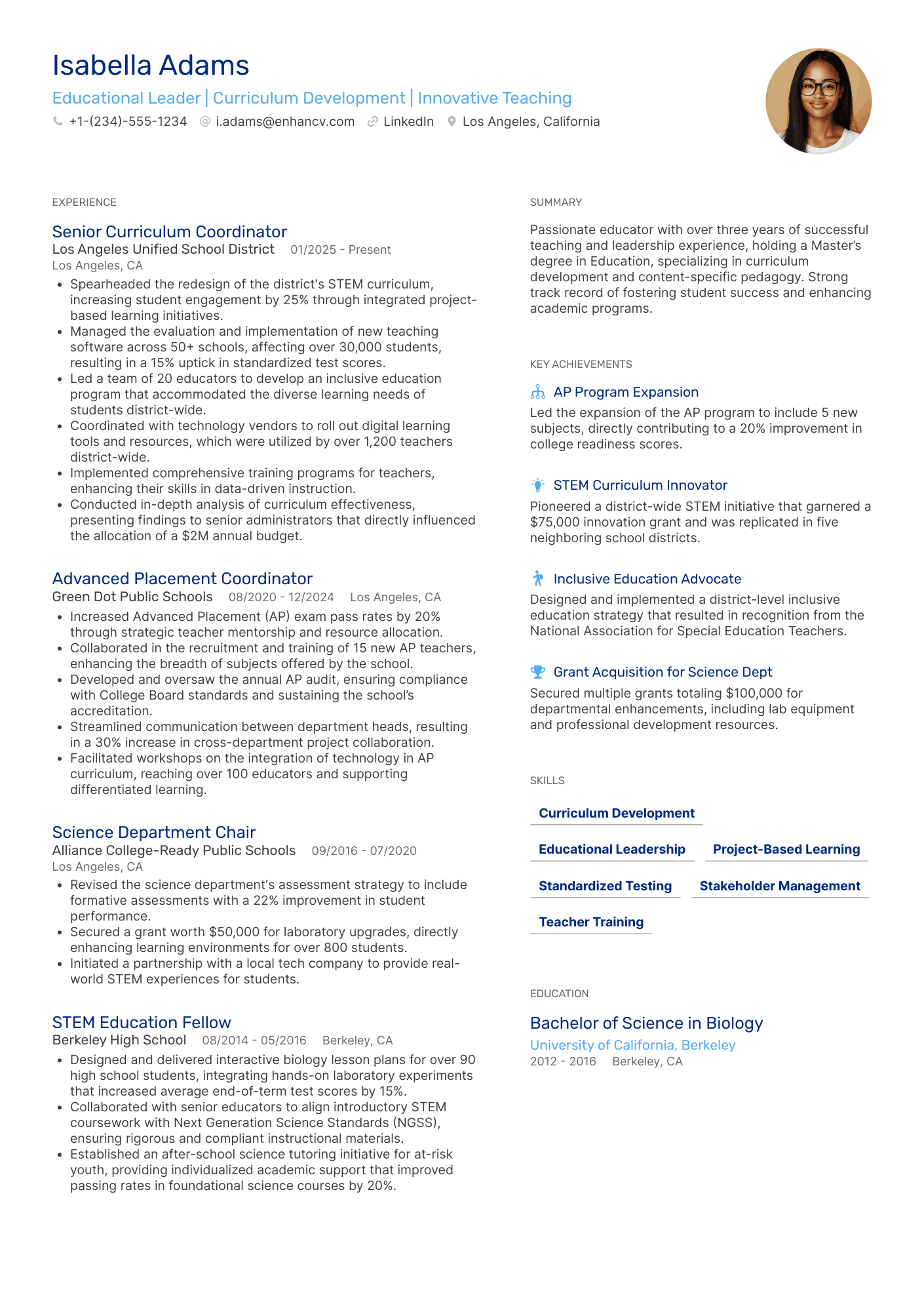 Blue Compact resume template A compact resume template perfect for fitting a lot of information yet keeping your resume on a single page. Blue accent color.