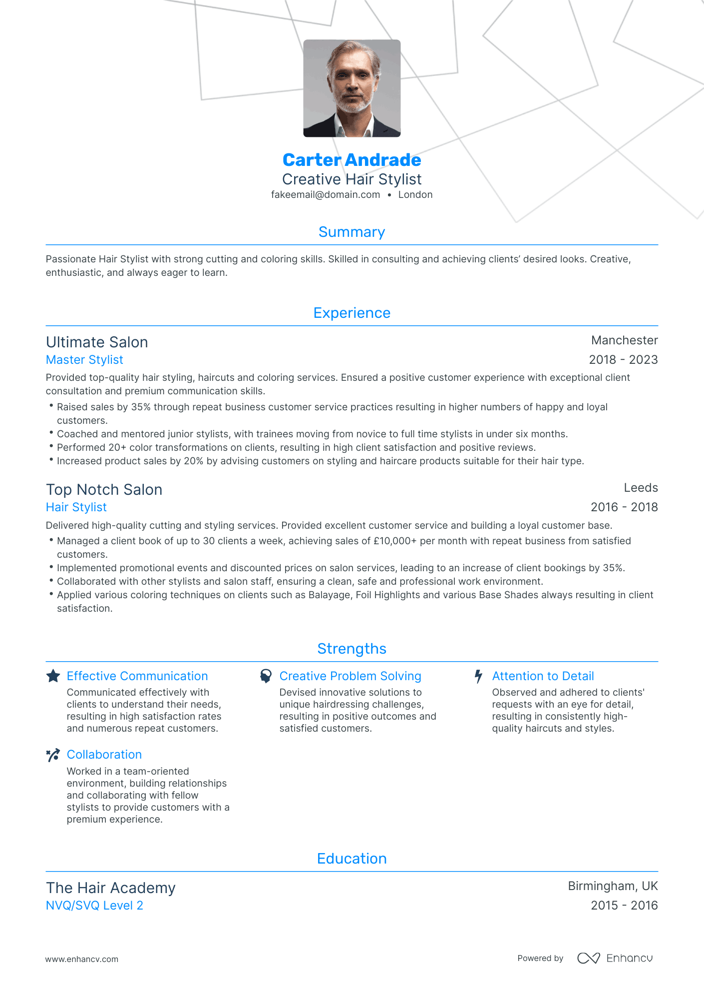 3 Hair Stylist CV Examples for 2023