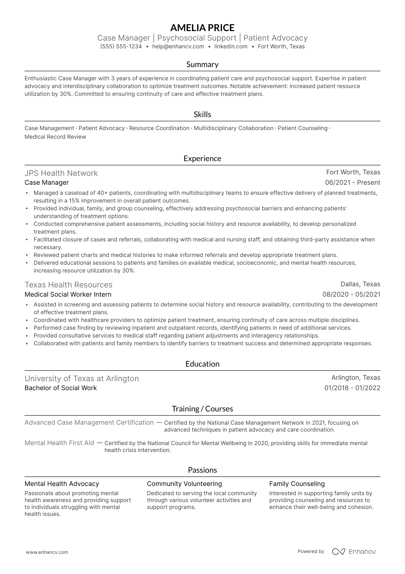 Medical Social Worker Resume Example Resume Example