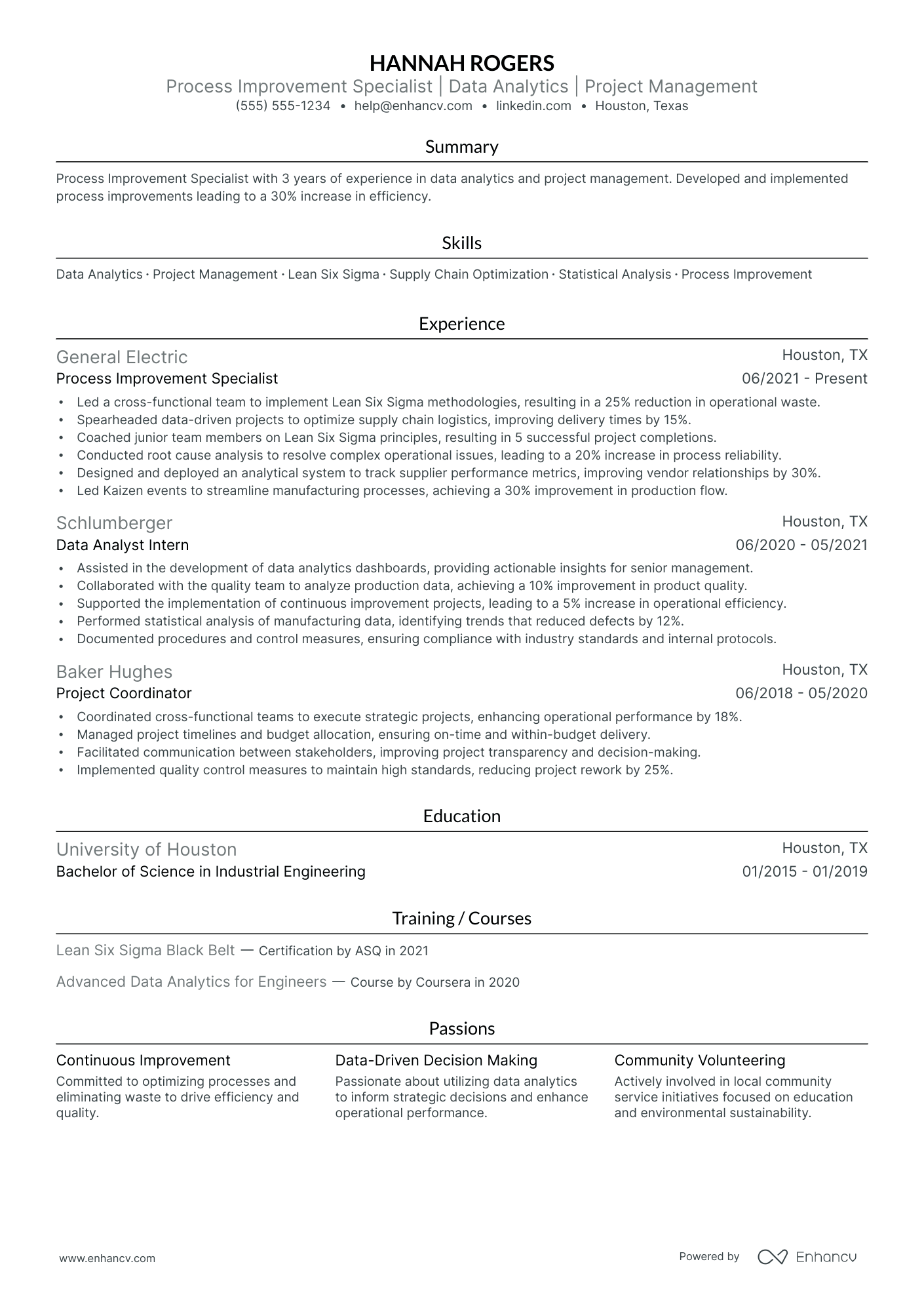 Industrial Sales Engineer resume example