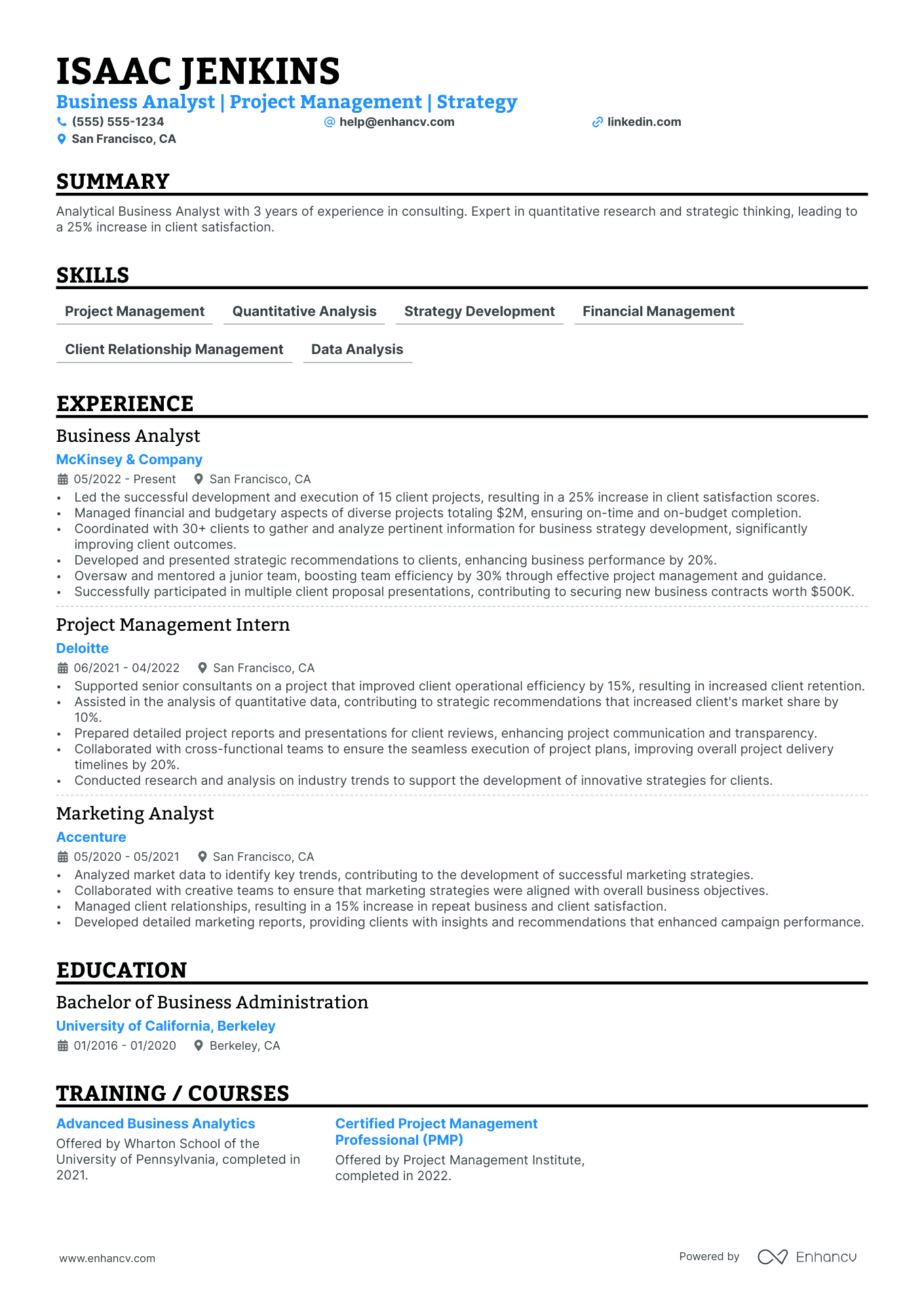 Consulting Director resume example