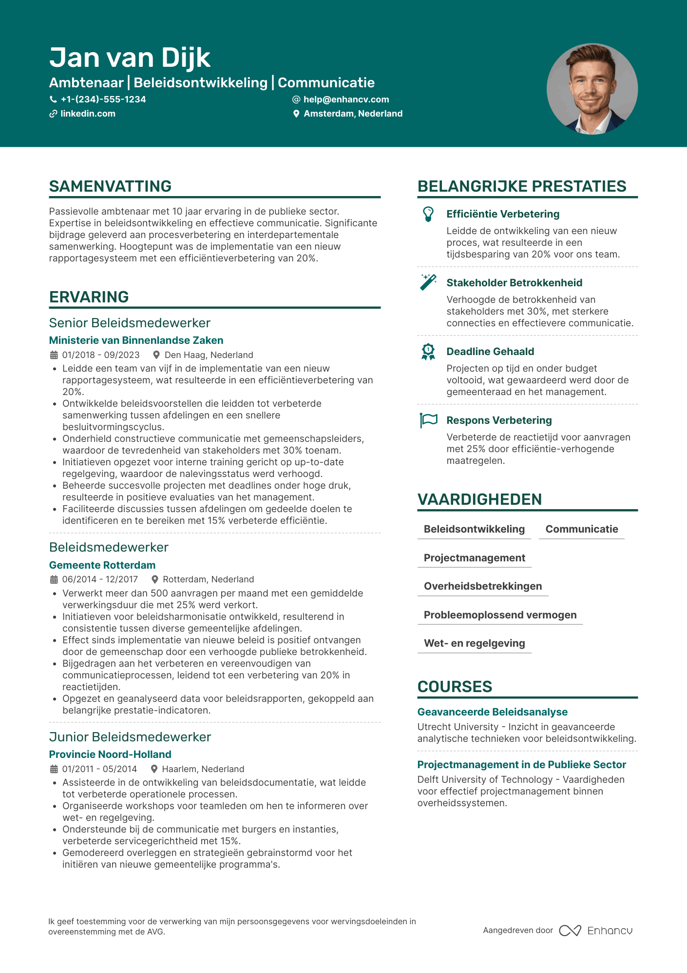 Ambtenaar CV